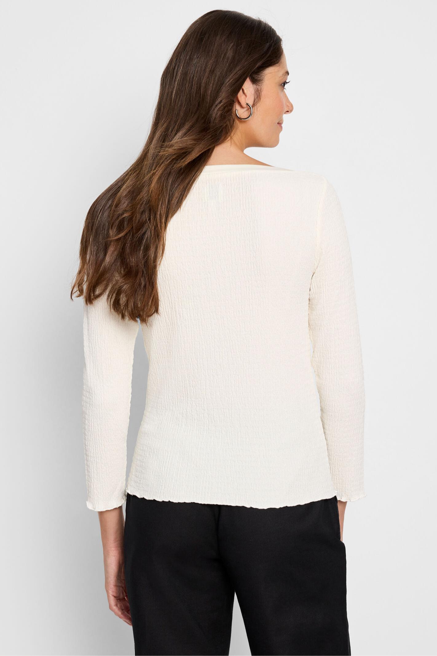 Bubble Knit Top - Classic Cream Product Image