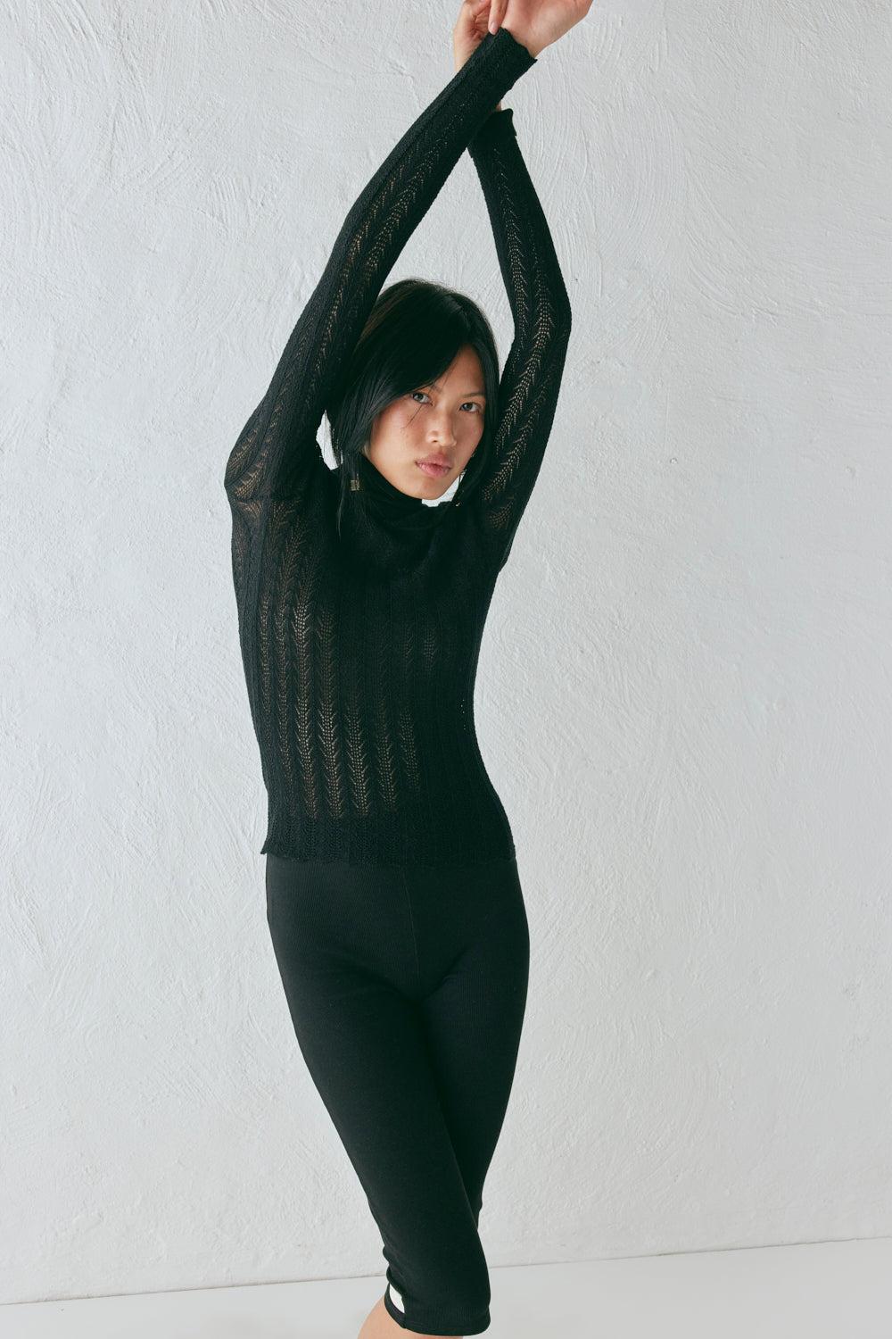 Harriet Knit Skivvy Black Product Image
