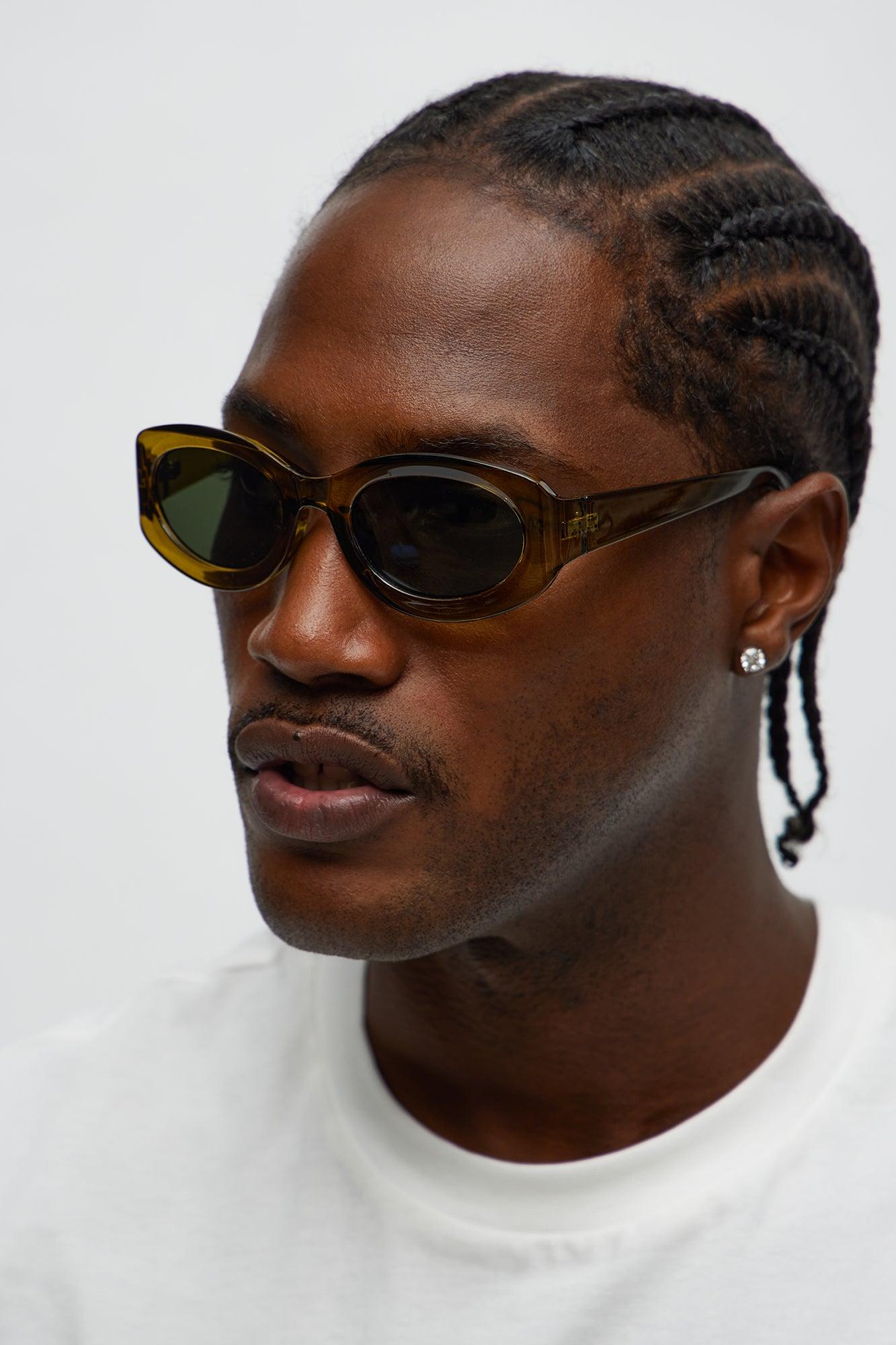 Right Through Me Sunglasses - Green Male Product Image