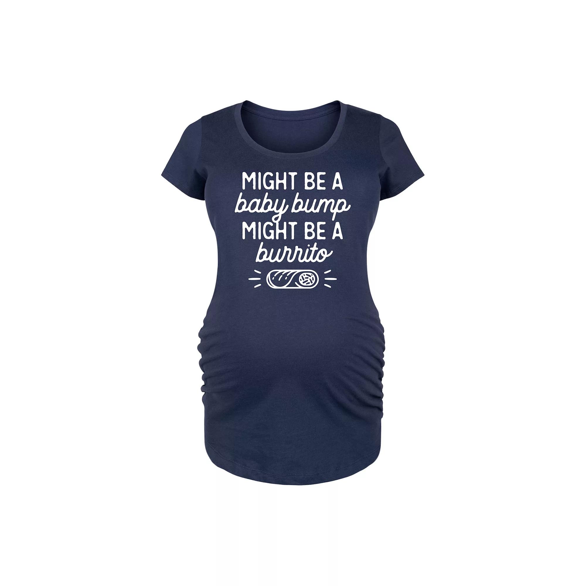 Maternity Might Be A Baby Bump Burrito Graphic Tee, Women's,  Product Image