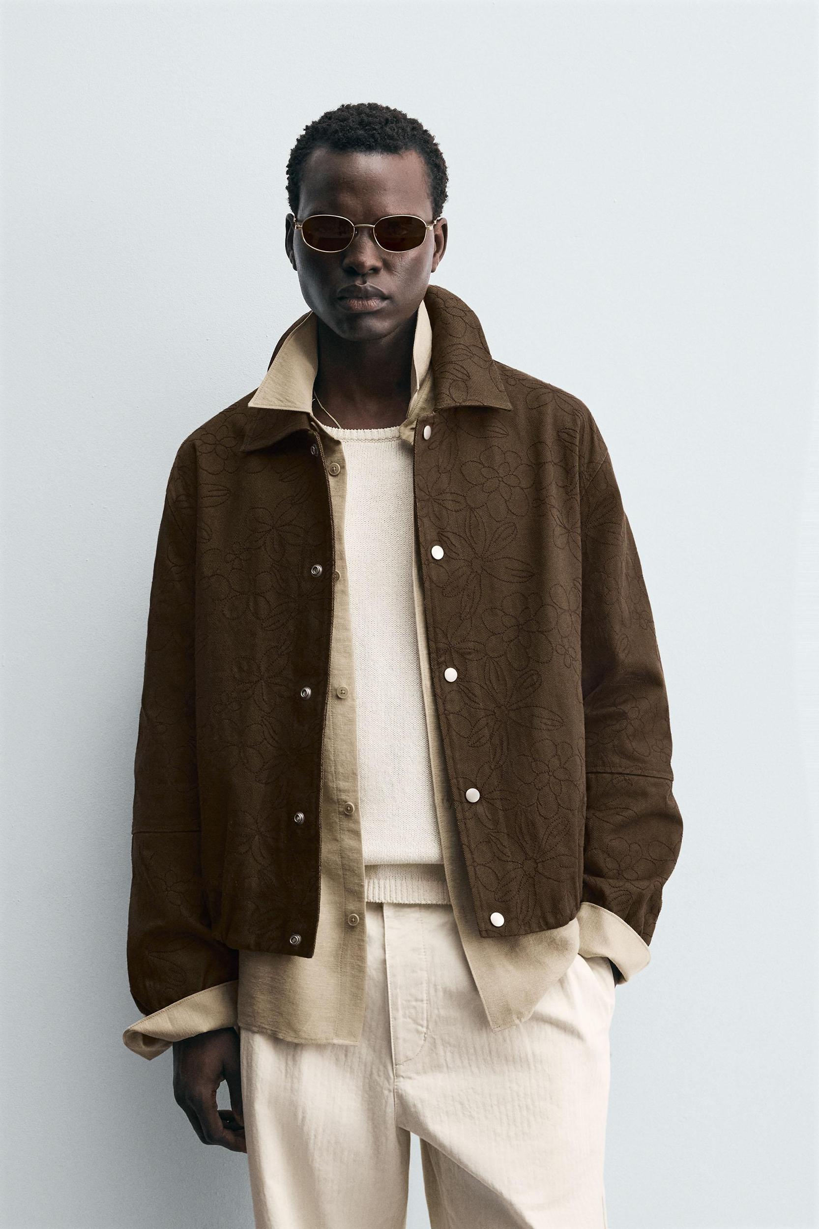 FLORAL JACQUARD JACKET Product Image