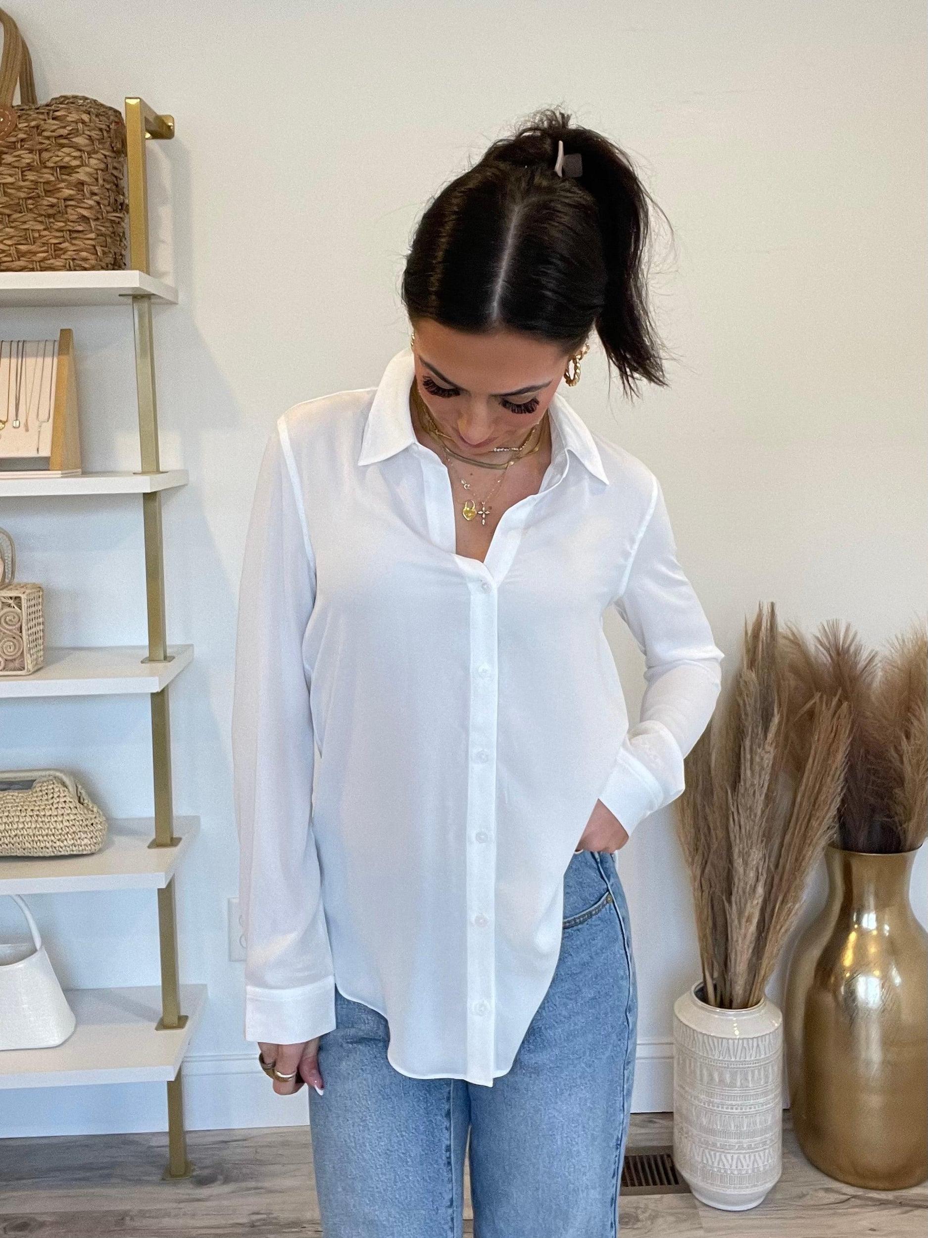 FINAL SALE May Collared Button Down Shirt Product Image