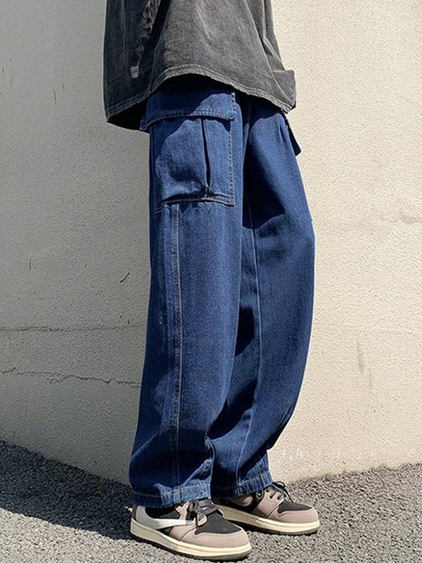 Men's Vintage Big Pocket Cargo Jeans Product Image