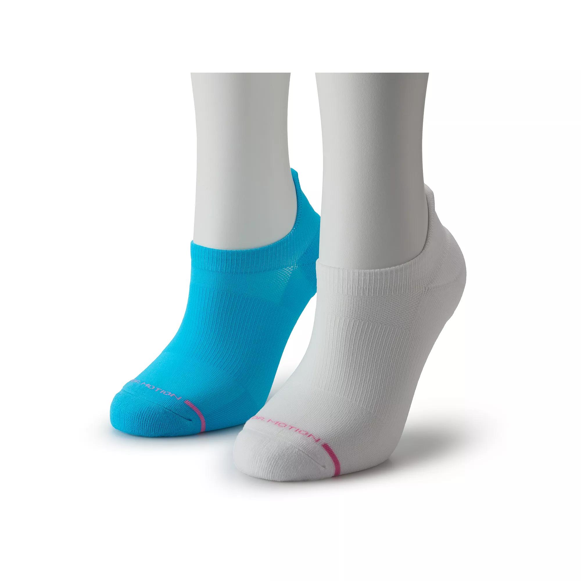 Womens Dr. Motion 2-pk. Ultra Light High Tab Performance Ankle Socks Product Image