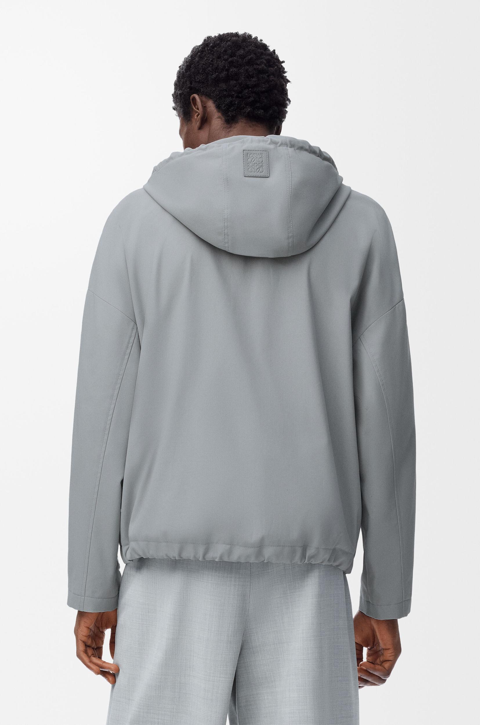 Hooded jacket in cotton Product Image
