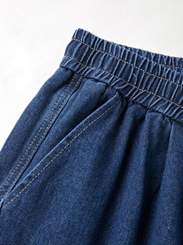 Punk Blue Wash Baggy Cargo Jeans Product Image