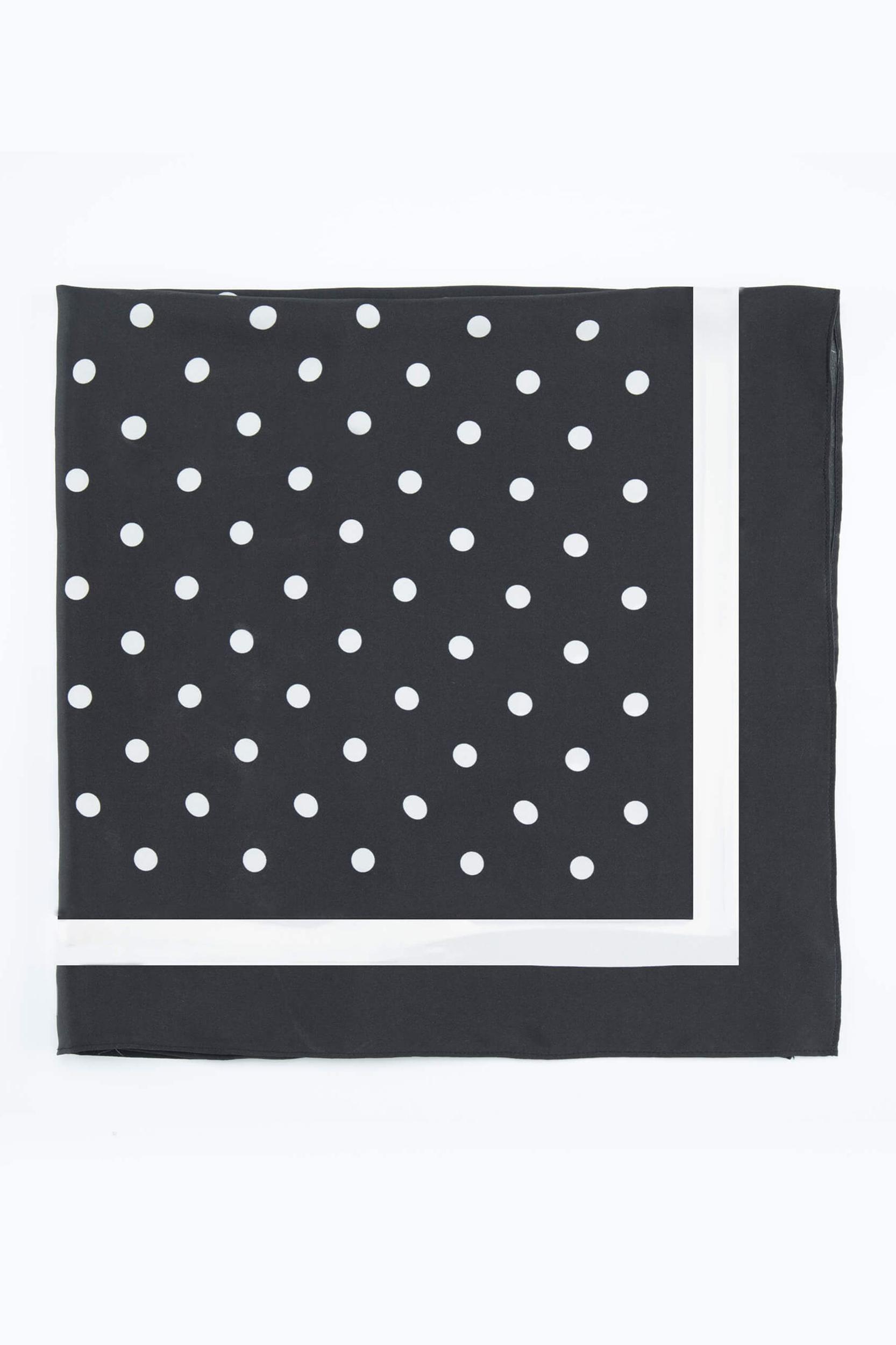 Vintage Polka Dot Silk Scarf Product Image