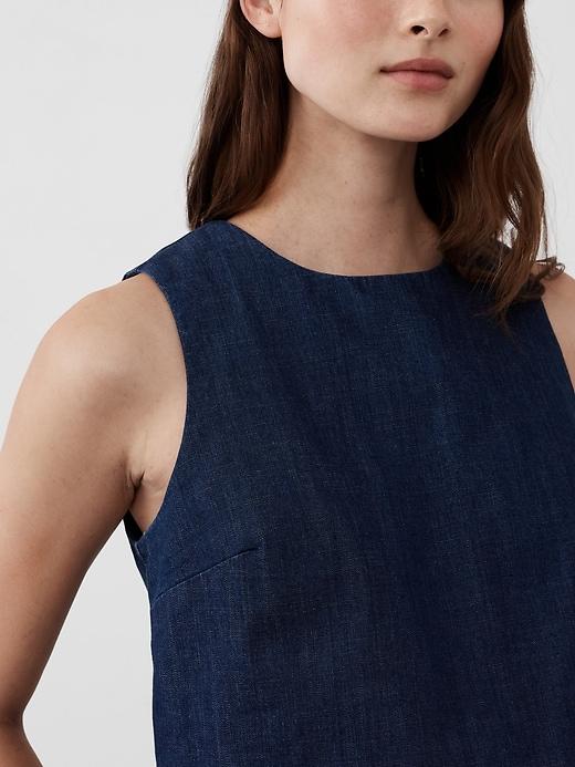 Cropped Denim Shell Product Image