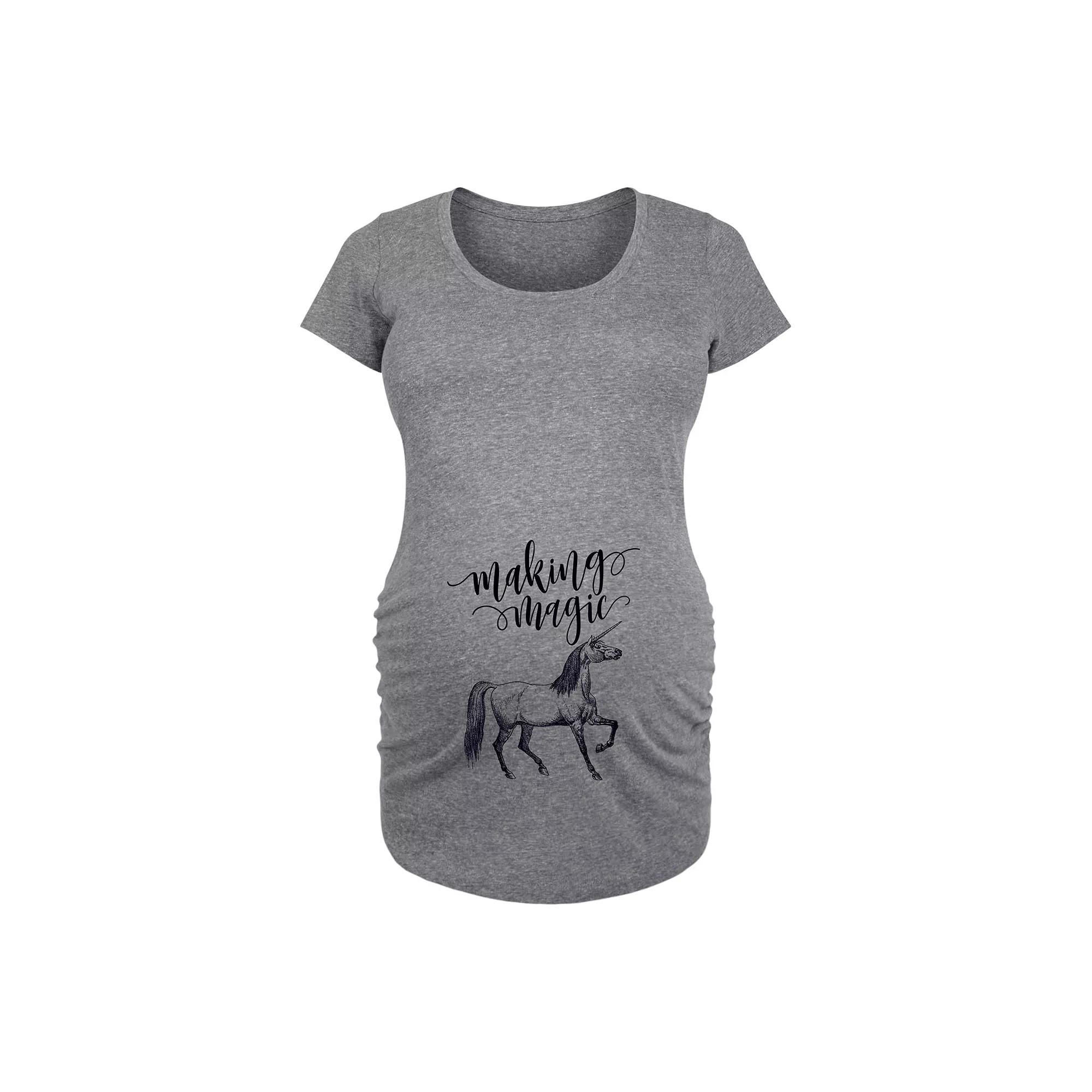 Maternity Making Magic Unicorn Graphic Tee, Women's,  Product Image