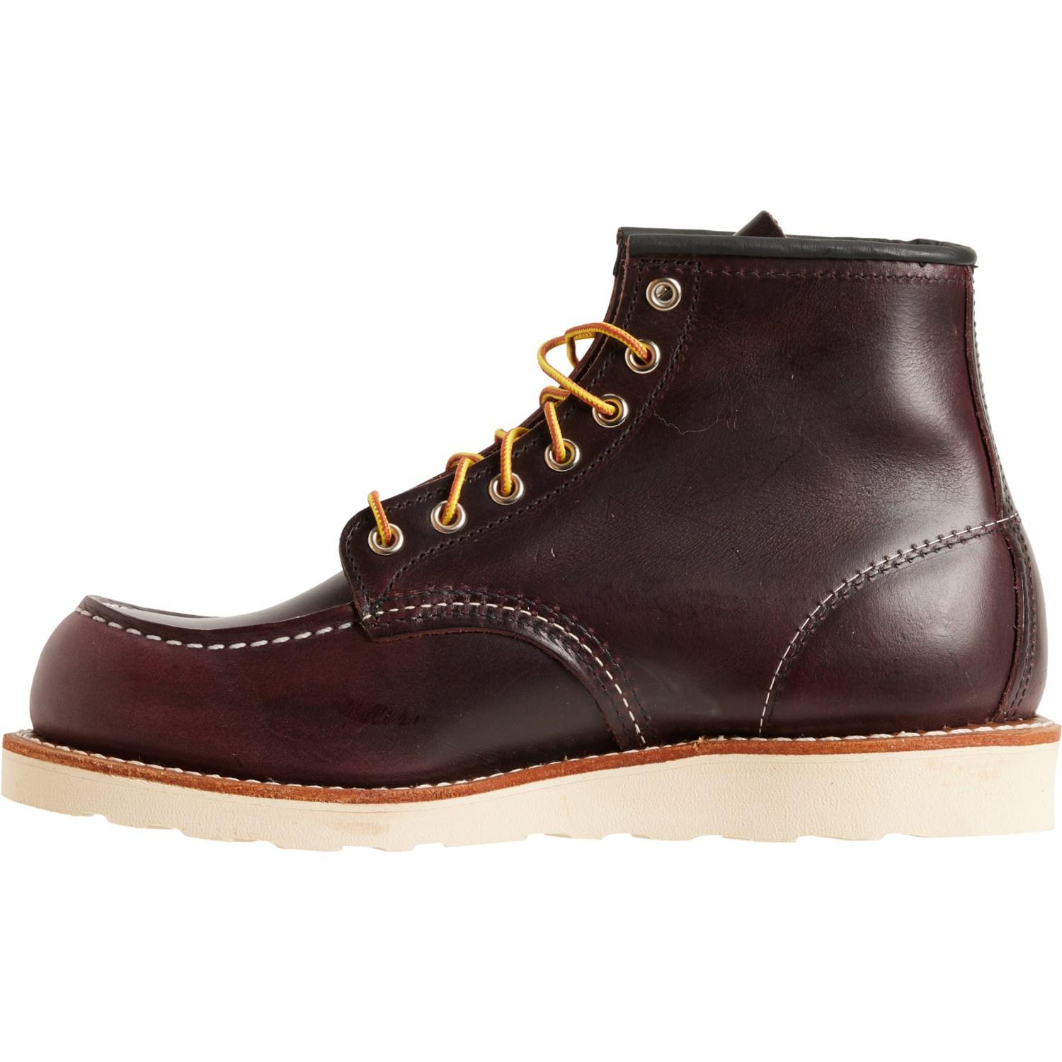Red Wing 6” Classic Moc-Toe Work Boots - Leather, Factory 2nds (For Men) Product Image