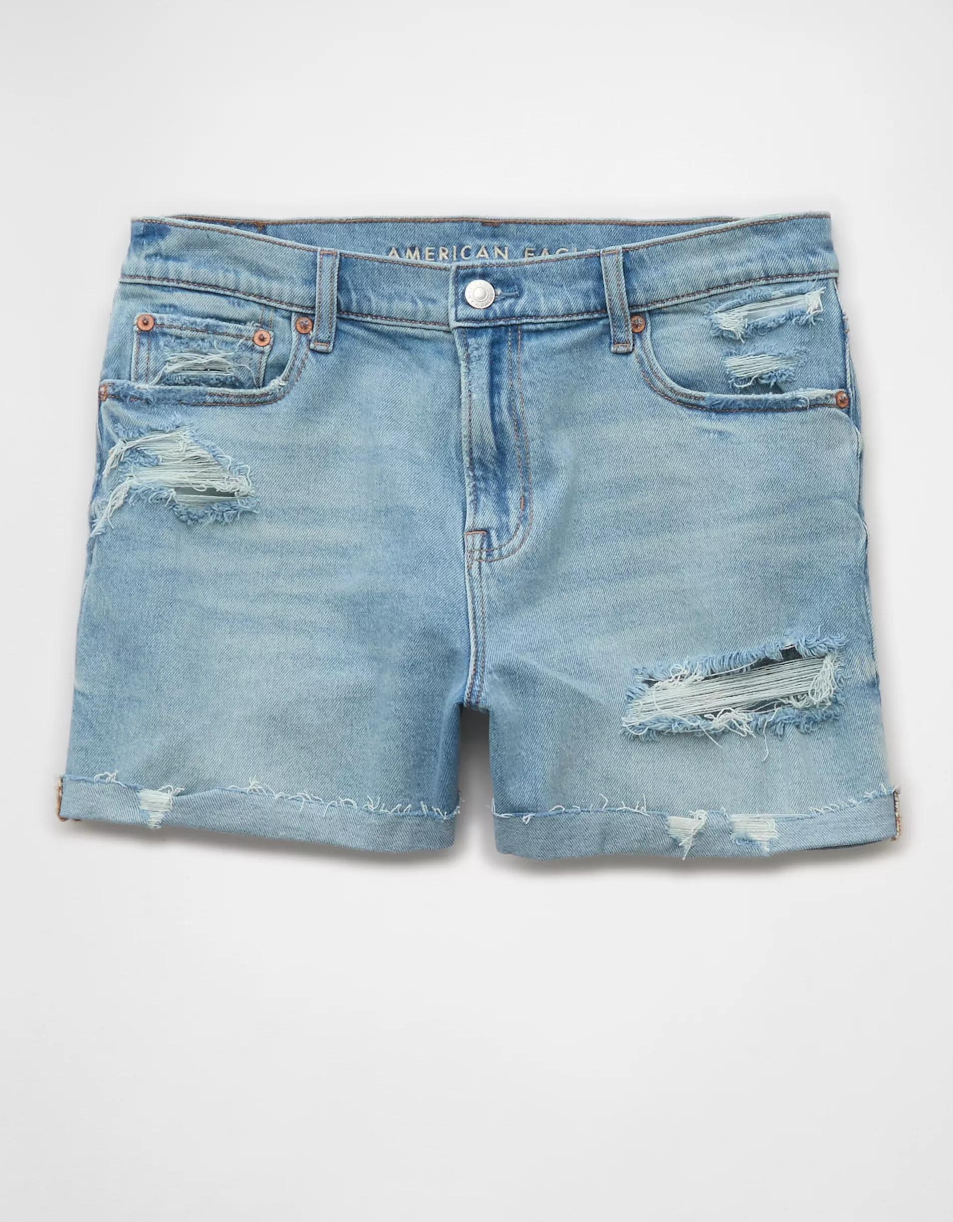 AE Stretch Low-Rise Ex-Boyfriend Denim Short Product Image