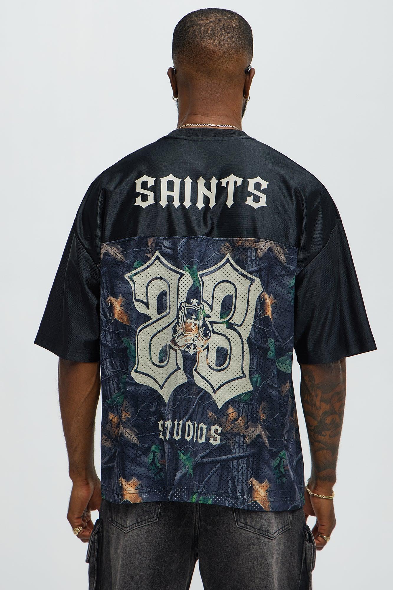 Saints Camo Short Sleeve Jersey - Black Product Image