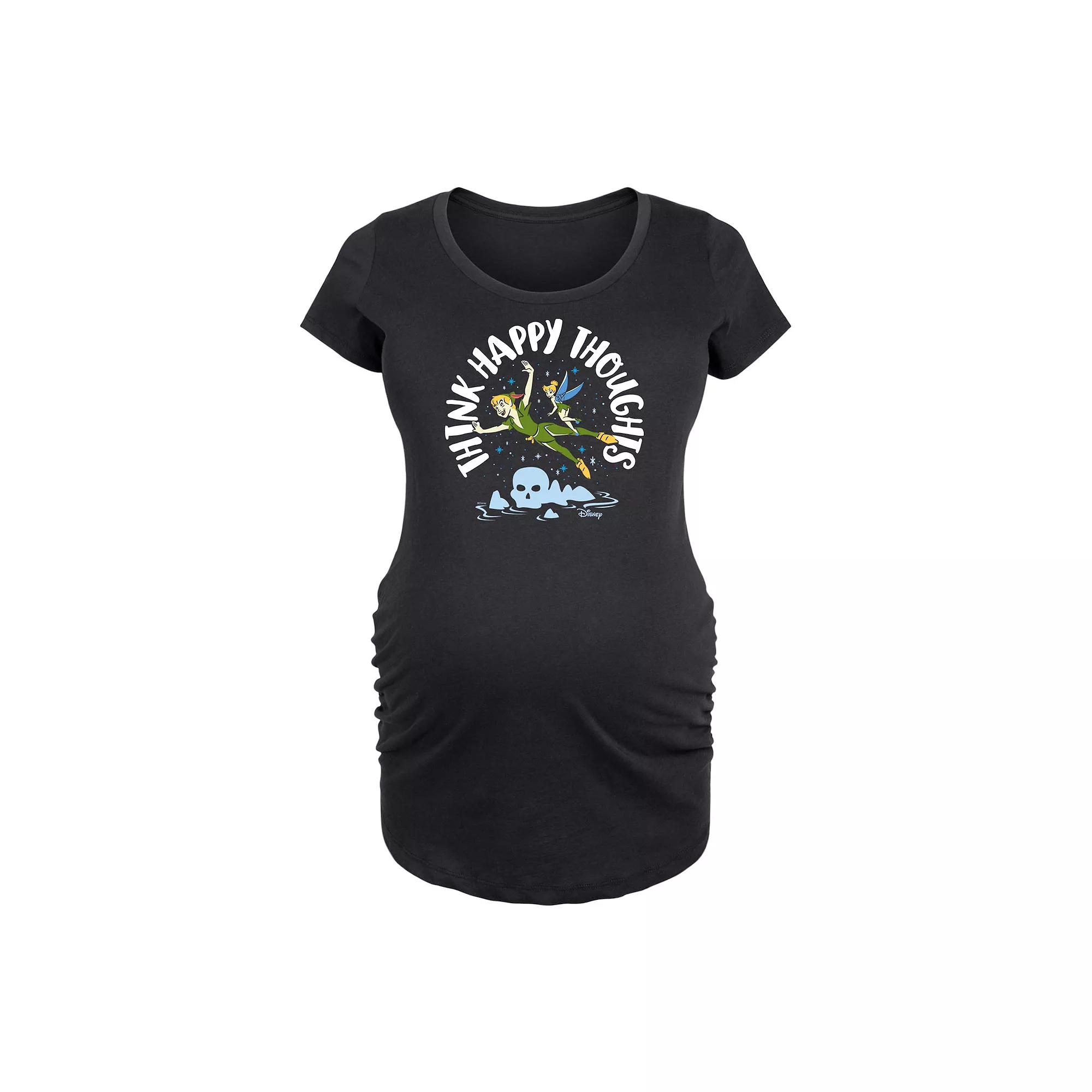 Disney's Peter Pan Maternity Think Happy Thoughts Graphic Tee, Women's,  Product Image