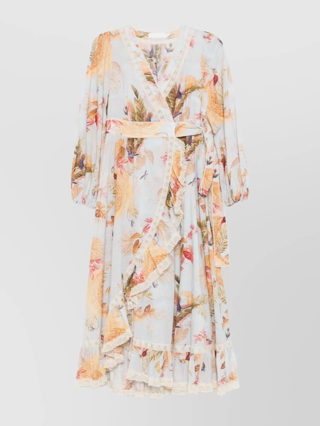 Ascension frill midi dress Product Image