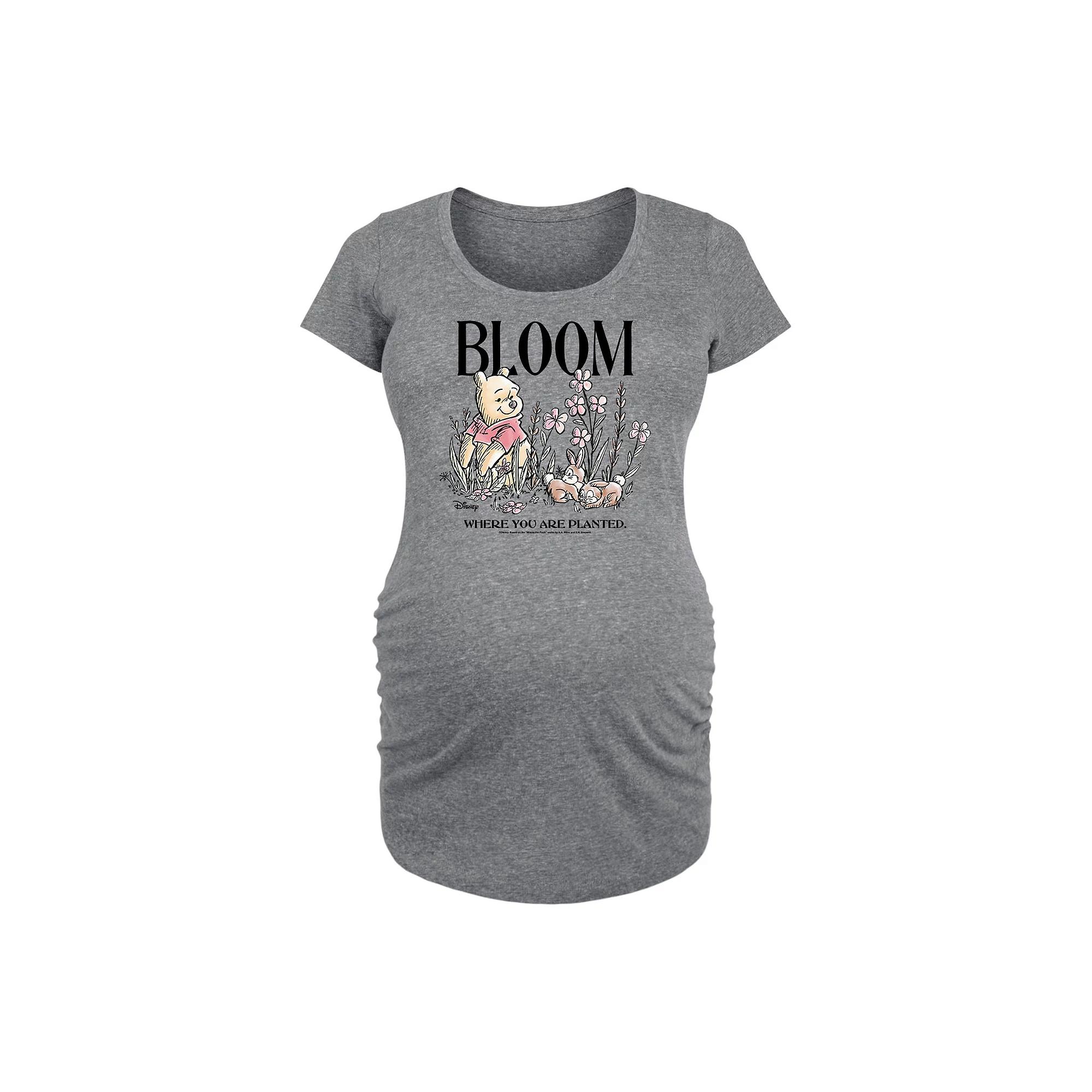 Disney's Winnie the Pooh Maternity Bloom Graphic Tee, Women's,  Product Image