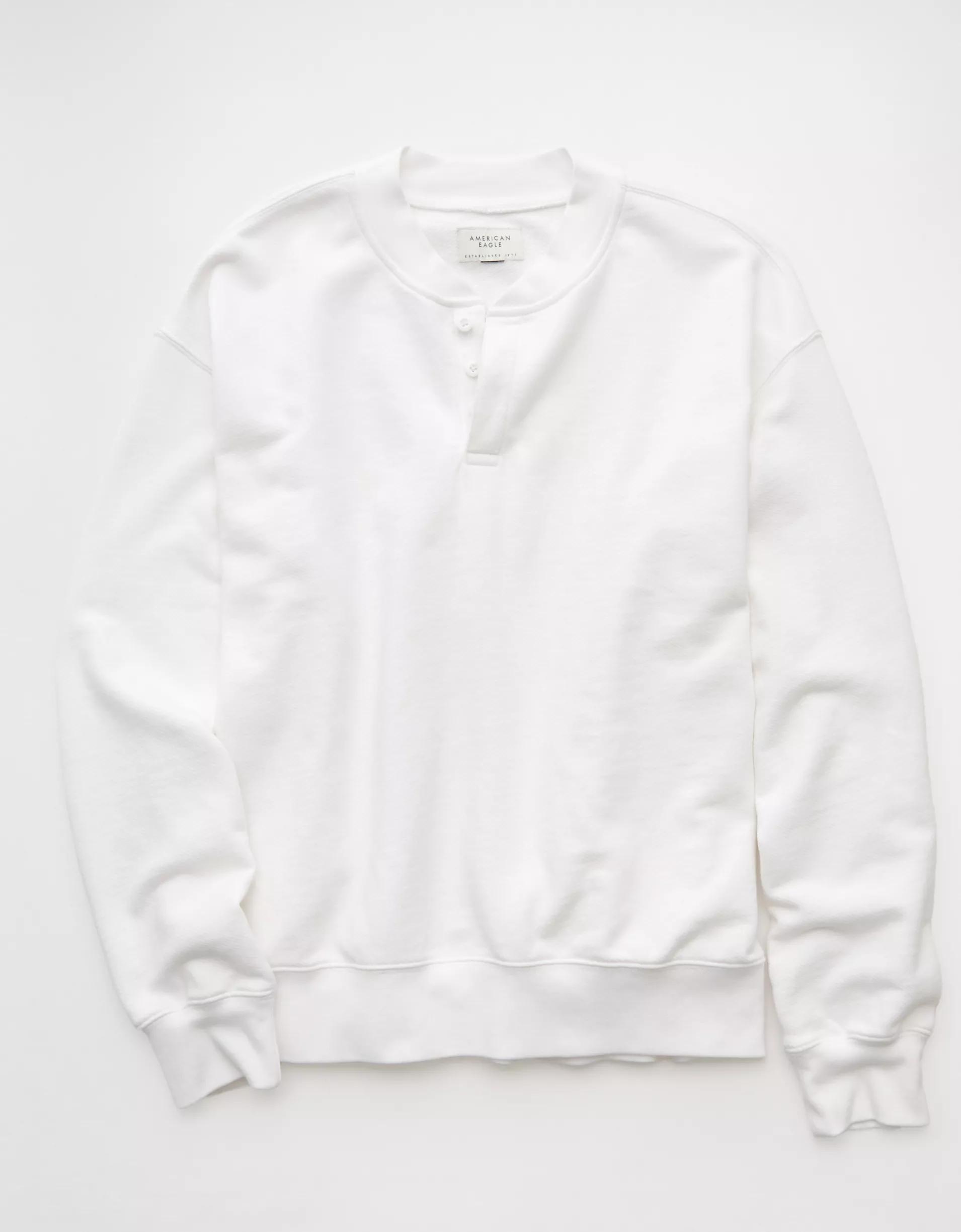 AE Henley Sweatshirt Product Image