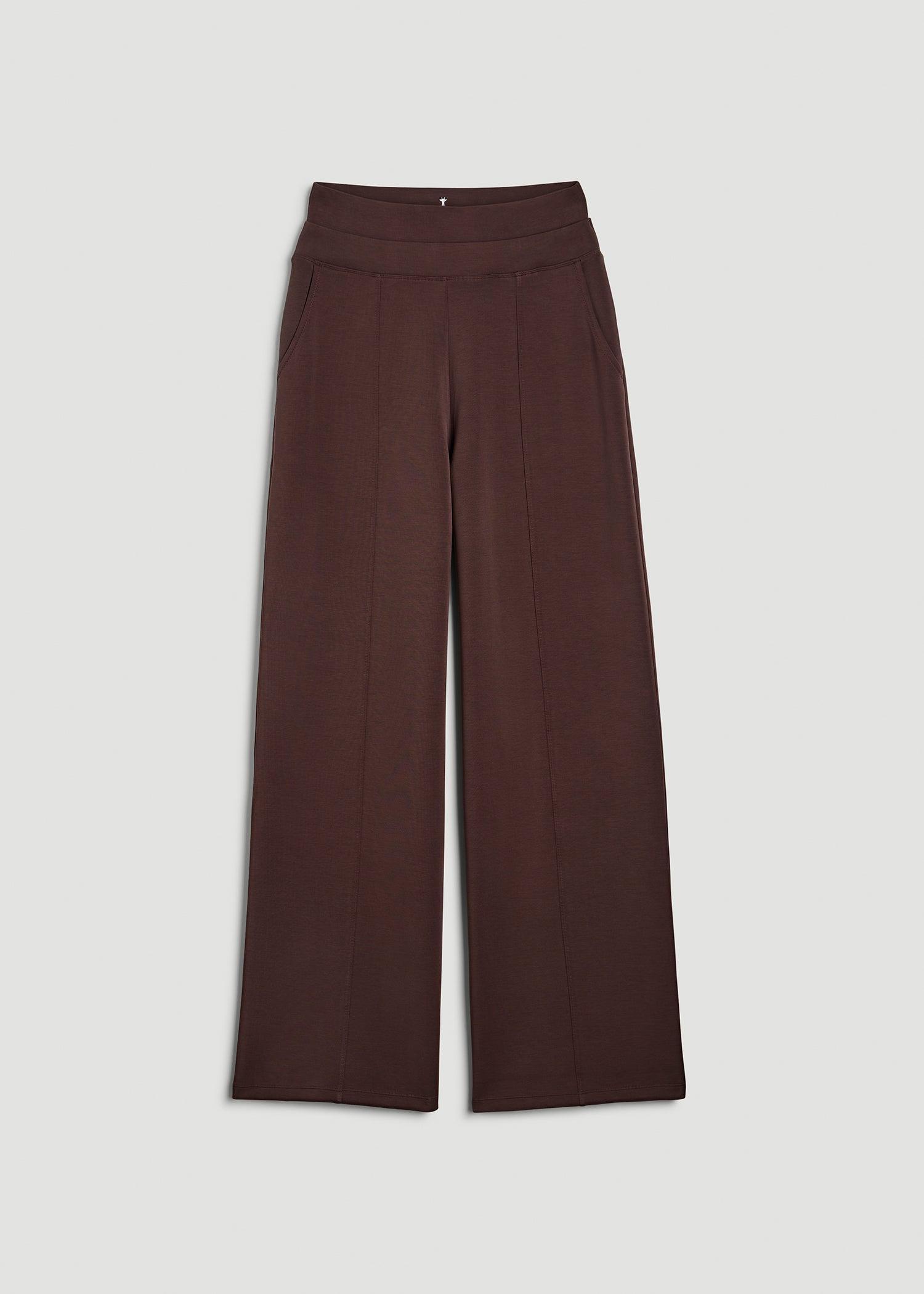 Soft Motion Wide Leg Ultra High Rise Pant for Tall Women in Espresso Female Product Image