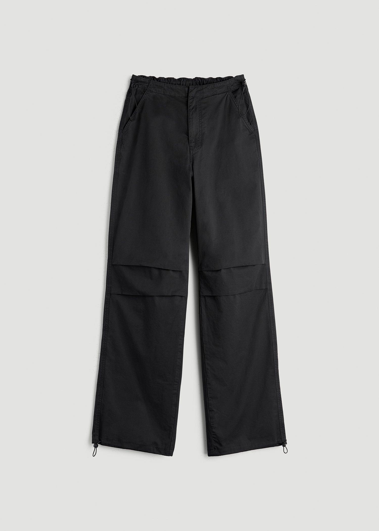 Garment Dyed Parachute Chino Pants for Tall Women in Vintage Black Female Product Image