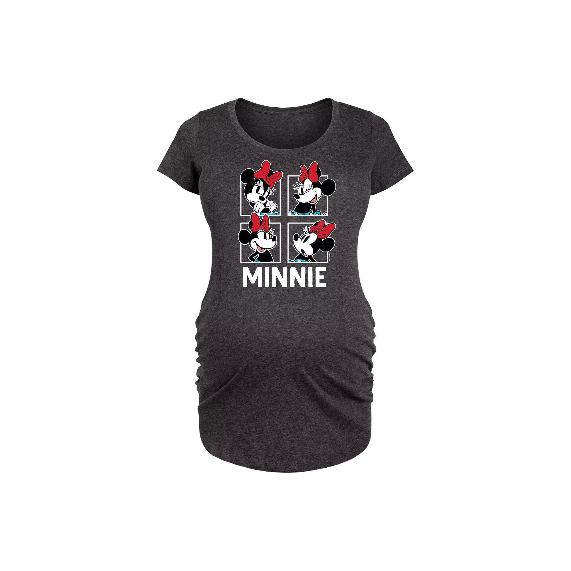 Disney's Minnie Mouse Maternity Grid Graphic Tee, Women's,  Product Image