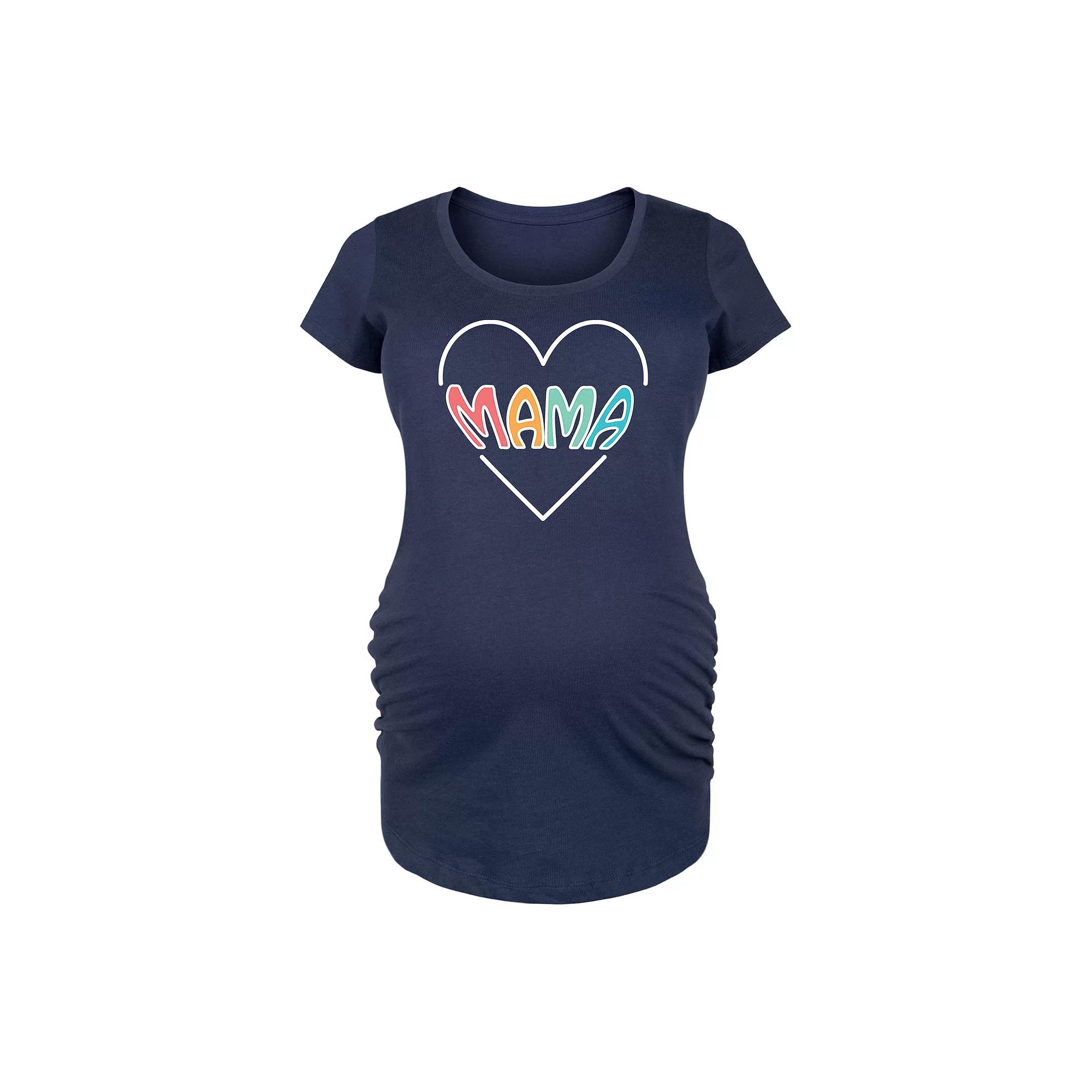 Maternity Mama Heart Graphic Tee, Women's,  Product Image