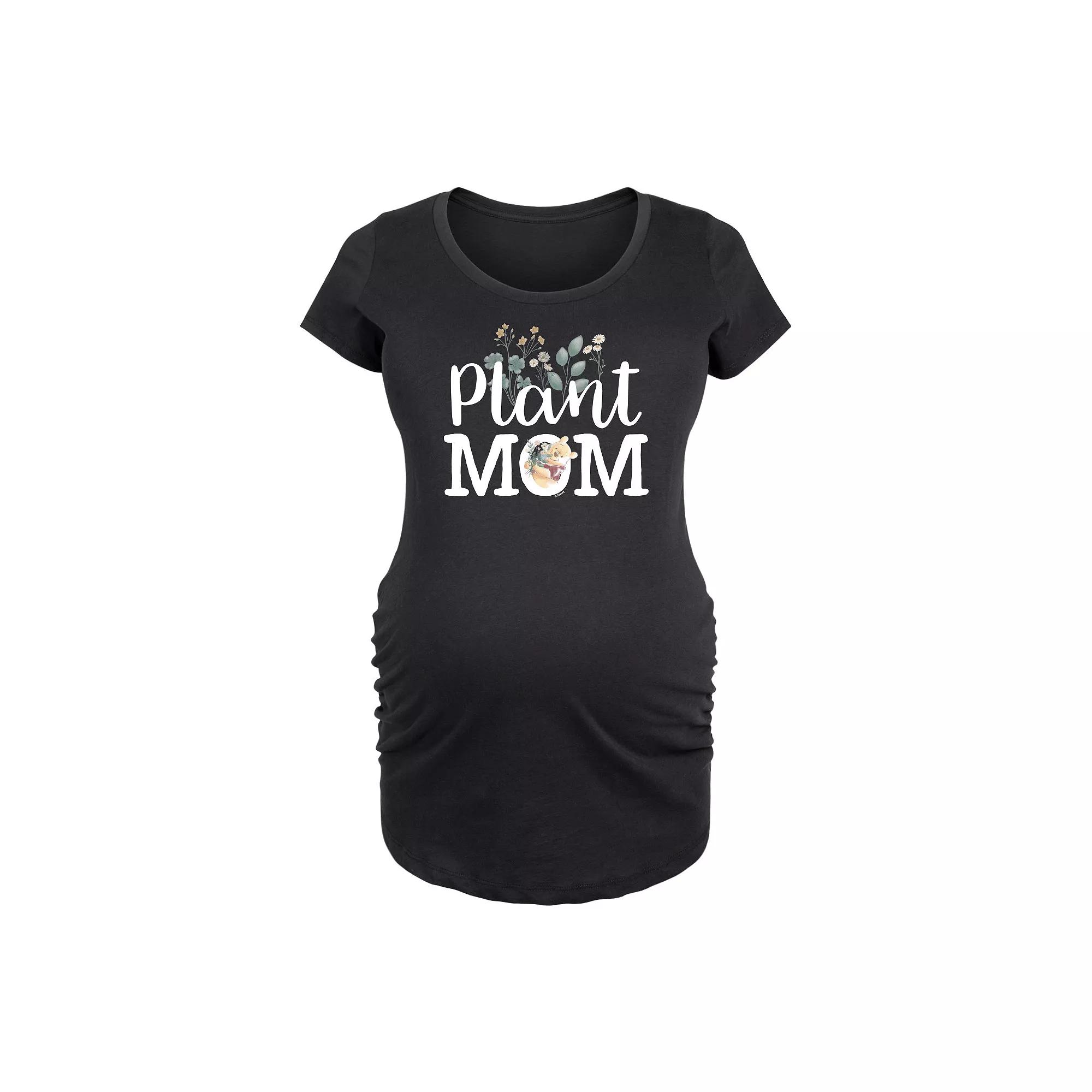 Disney's Winnie The Pooh Maternity Plant Mom Graphic Tee, Women's,  Product Image