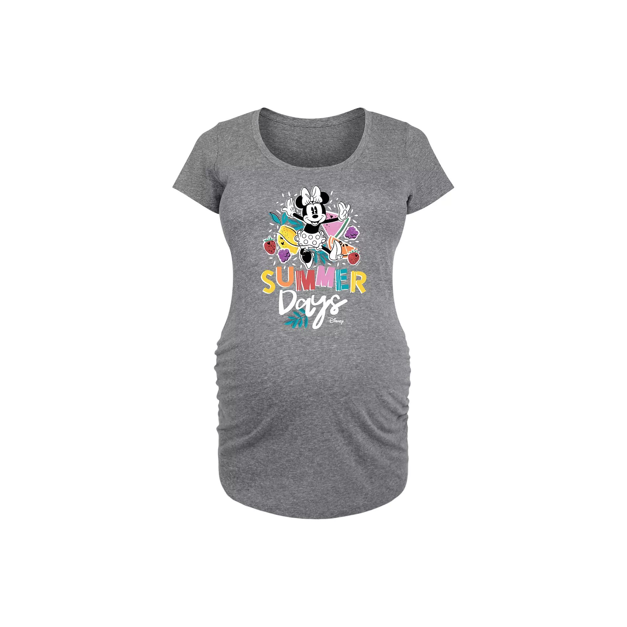 Disney's Minnie Mouse Maternity Summer Days Graphic Tee, Women's,  Product Image
