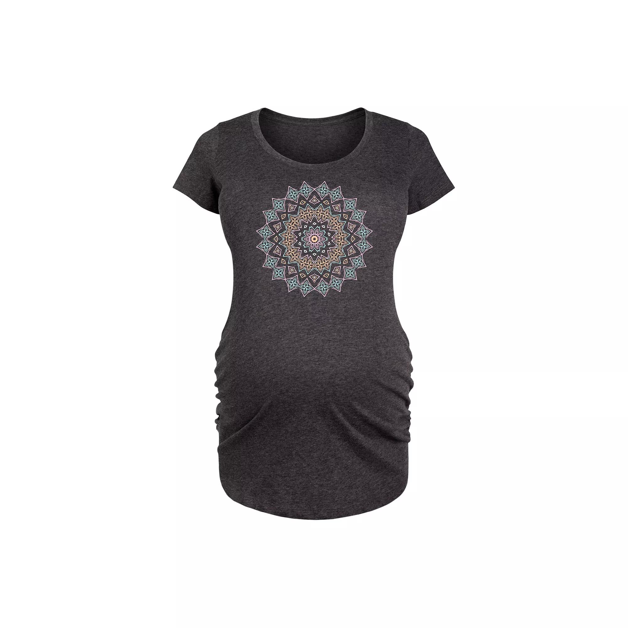 Maternity Pastel Mandala Graphic Tee, Women's,  Product Image