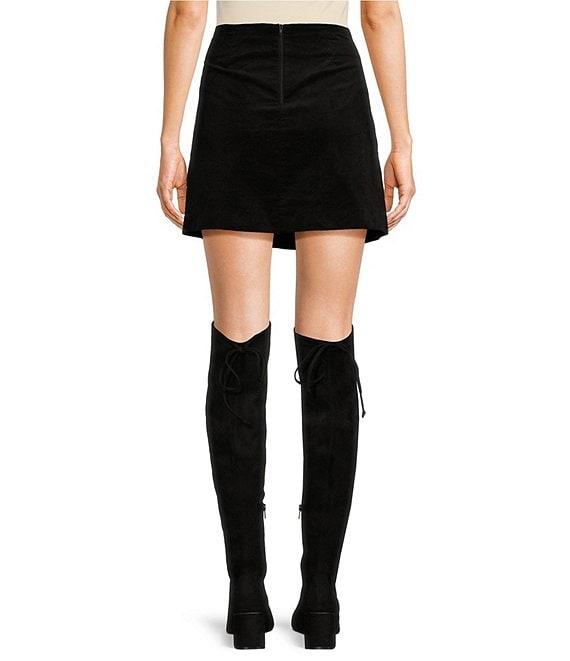 Copper Key Velveteen Mini Skirt Product Image