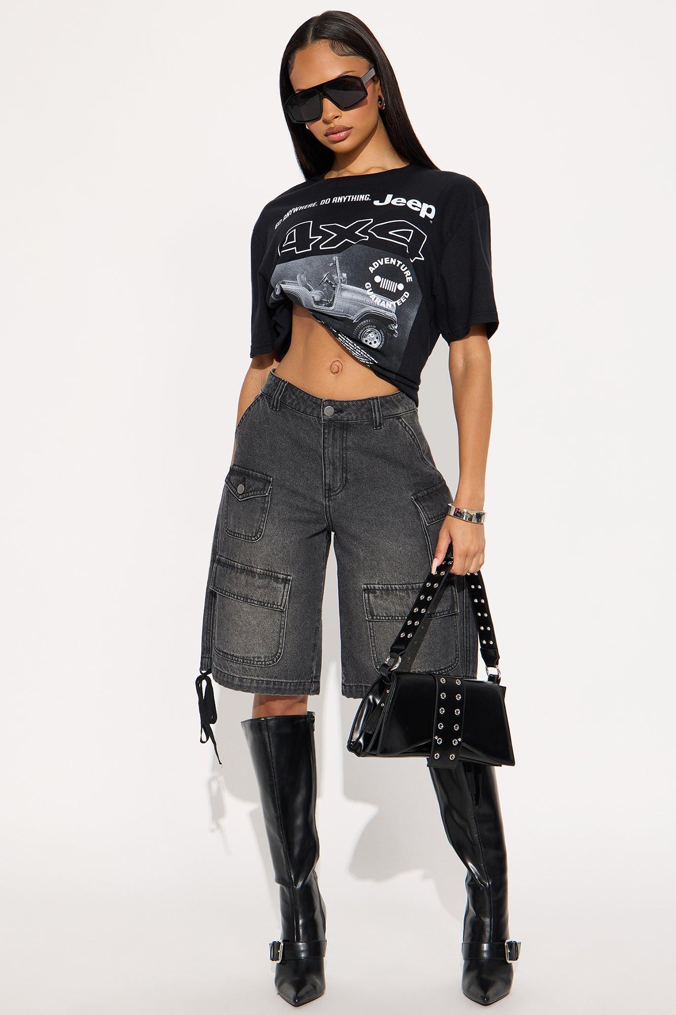 Jeep 4X4 Tee - Black Female Product Image