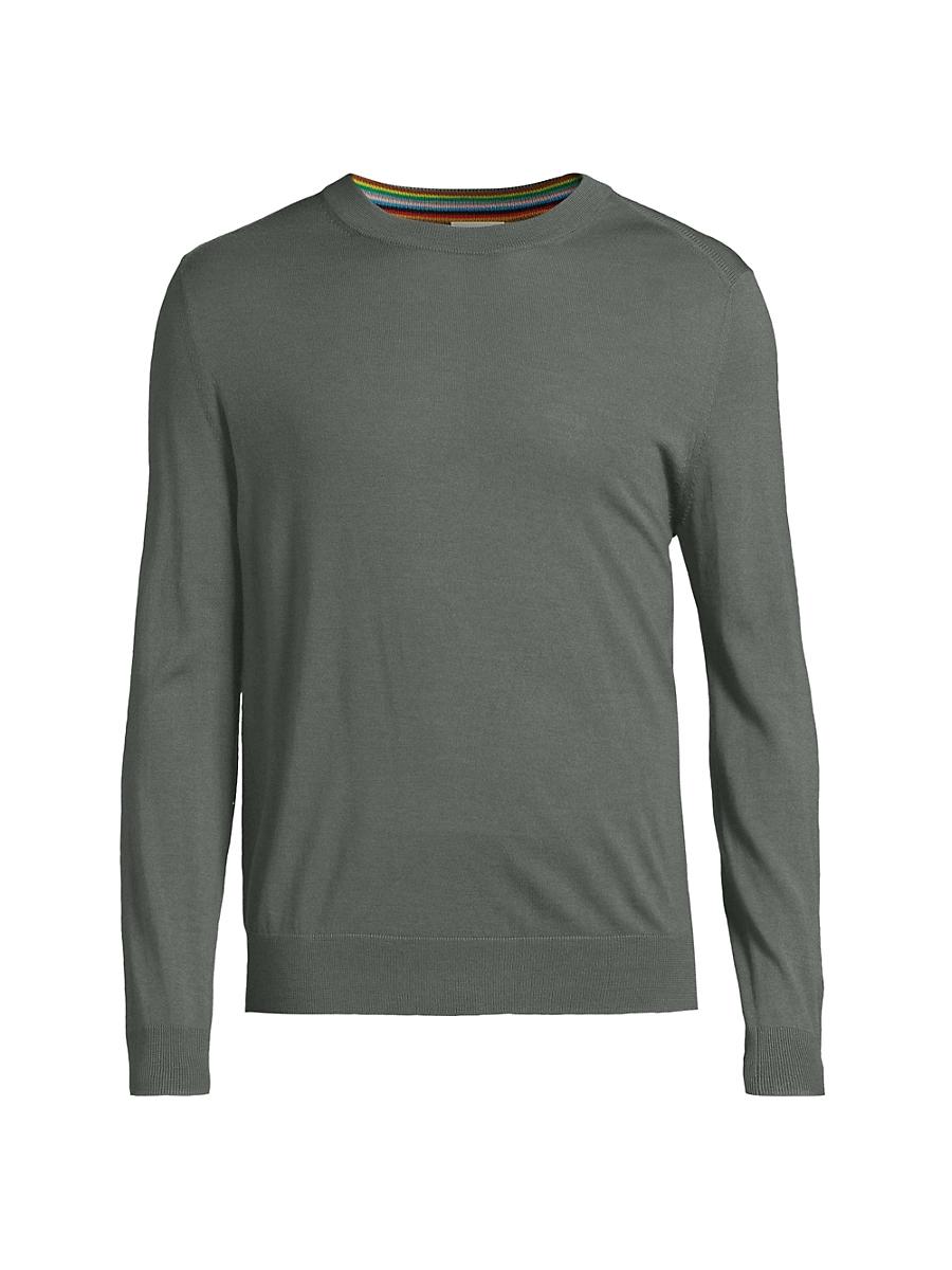 Mens Wool Crewneck Sweater Product Image