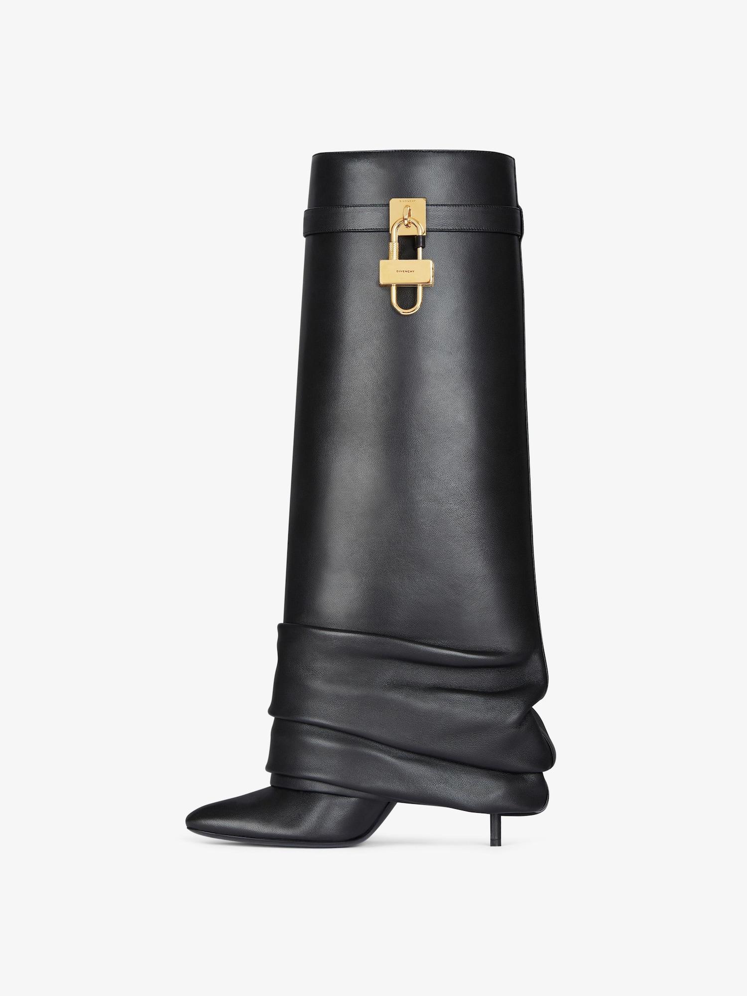 Shark Lock Stiletto boots in nappa leather Product Image