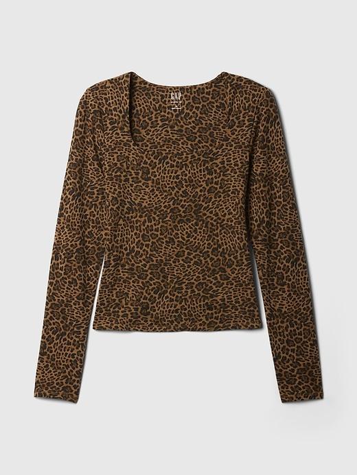 CloseKnit Jersey Square-Neck Top Product Image