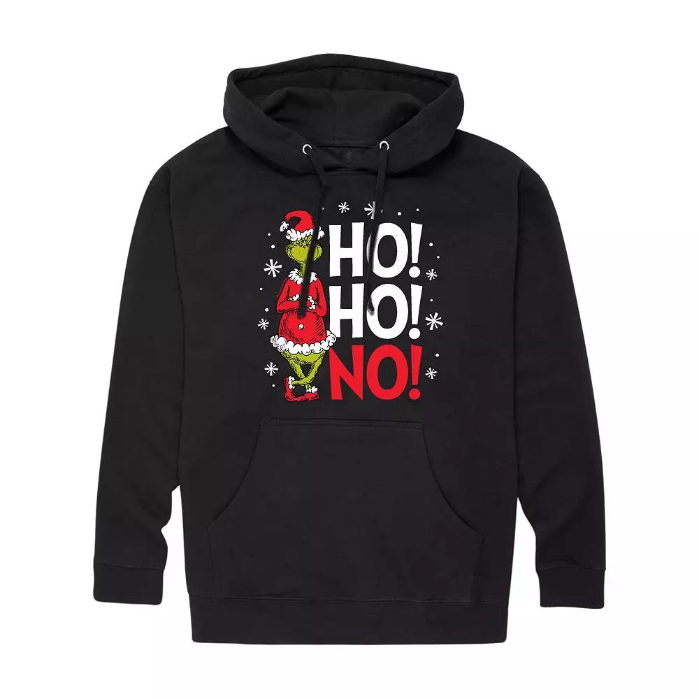 Men's Dr. Seuss Grinch Ho Ho No Hoodie,  Product Image