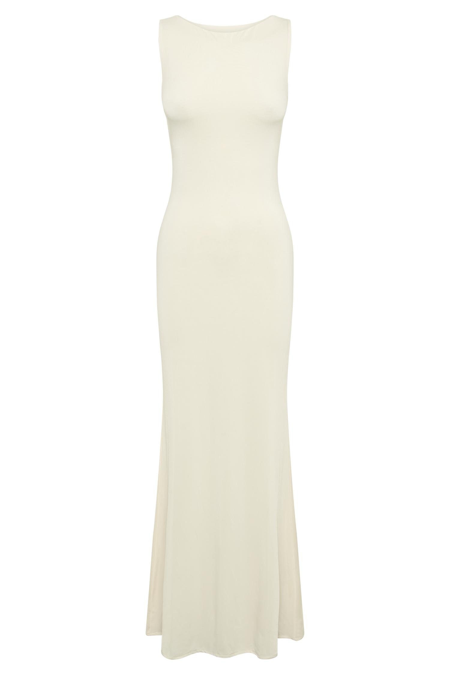 Tarna Sleeveless Slinky Maxi Dress - Bone Product Image