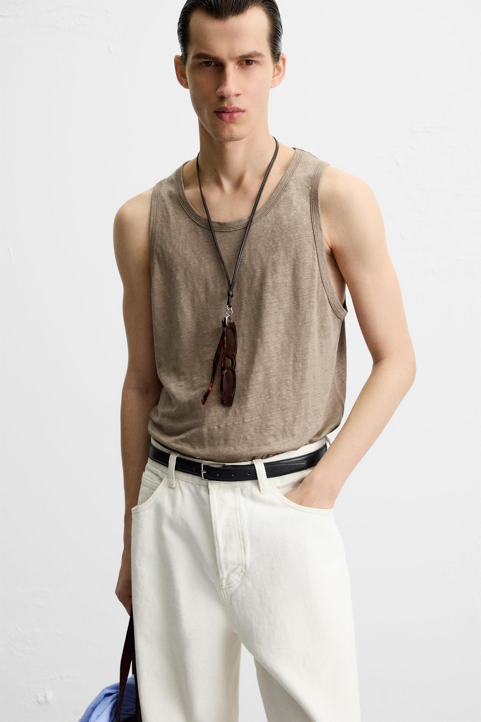 100% LINEN TANK TOP Product Image