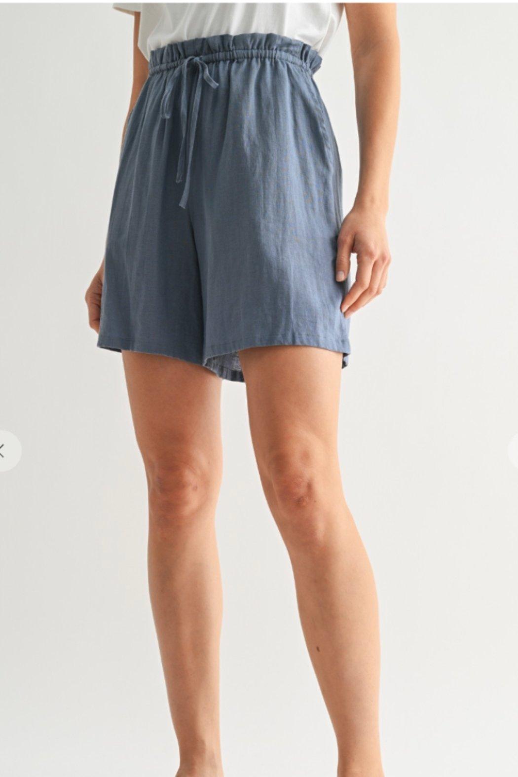 Slate Drawstring Shorts Product Image