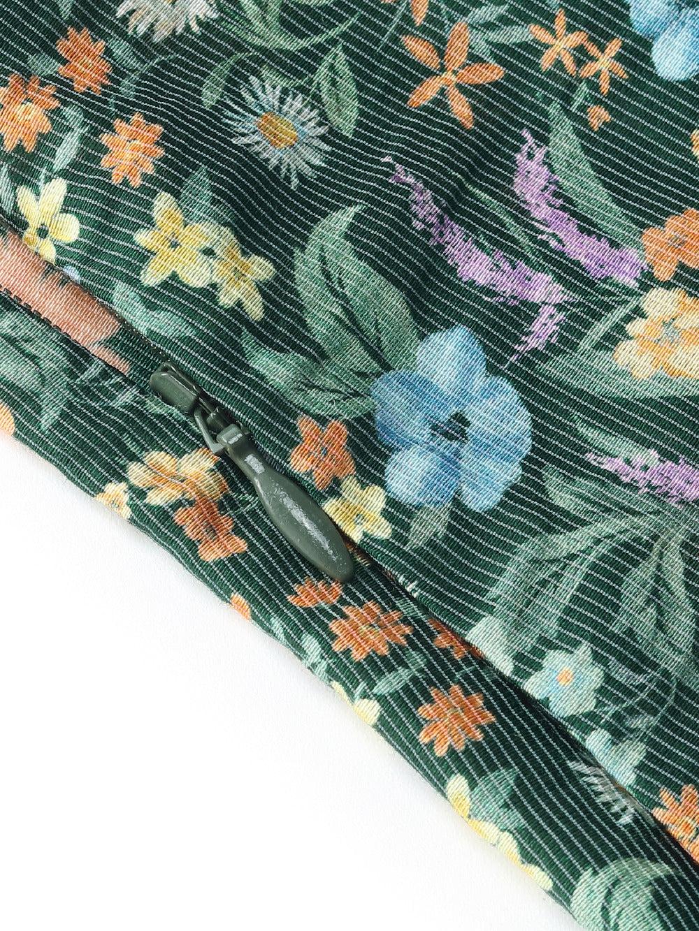 Tencel Blend Floral Print Women A-Line Skirt Product Image