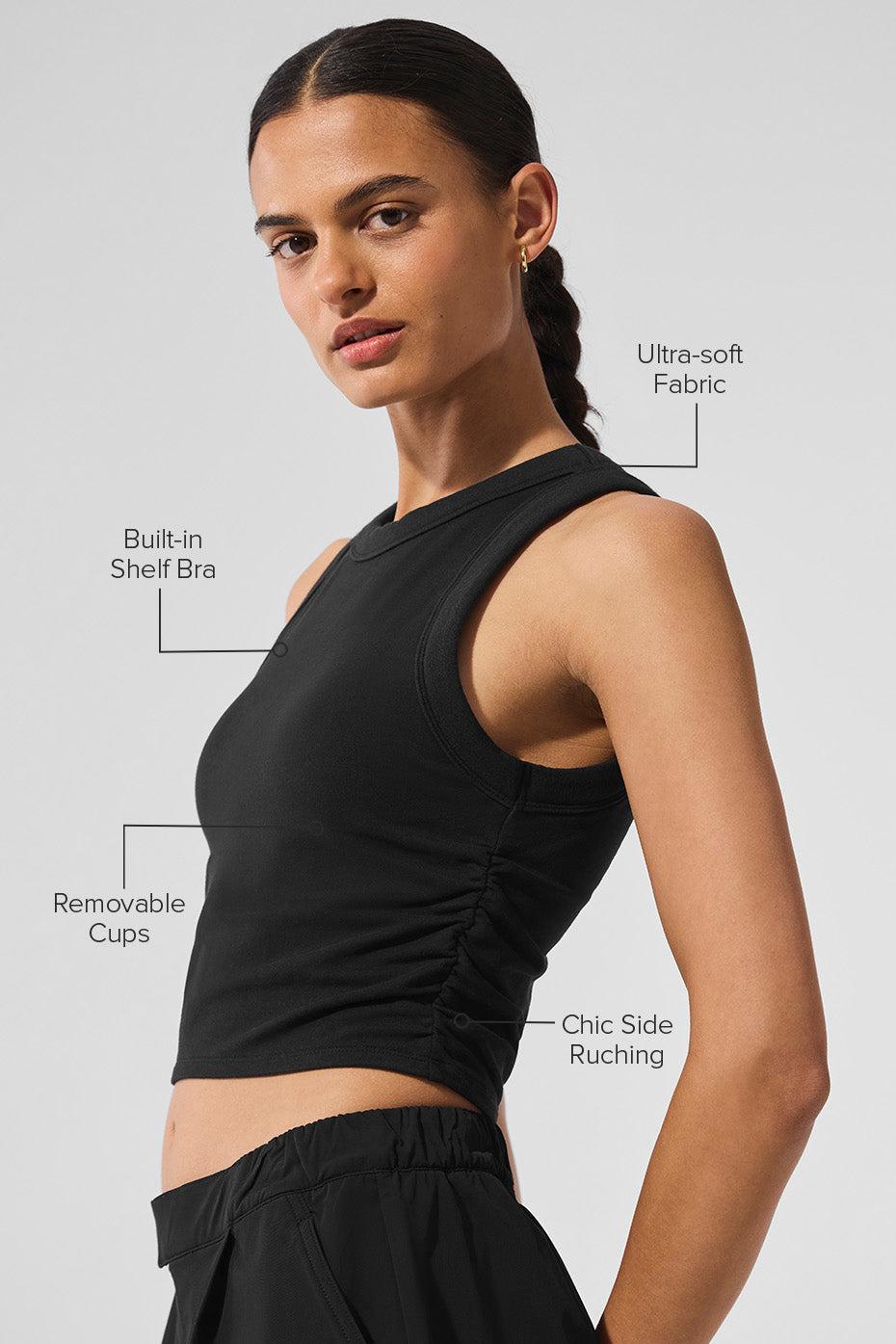 Sway Bra Tank - Black Female Product Image