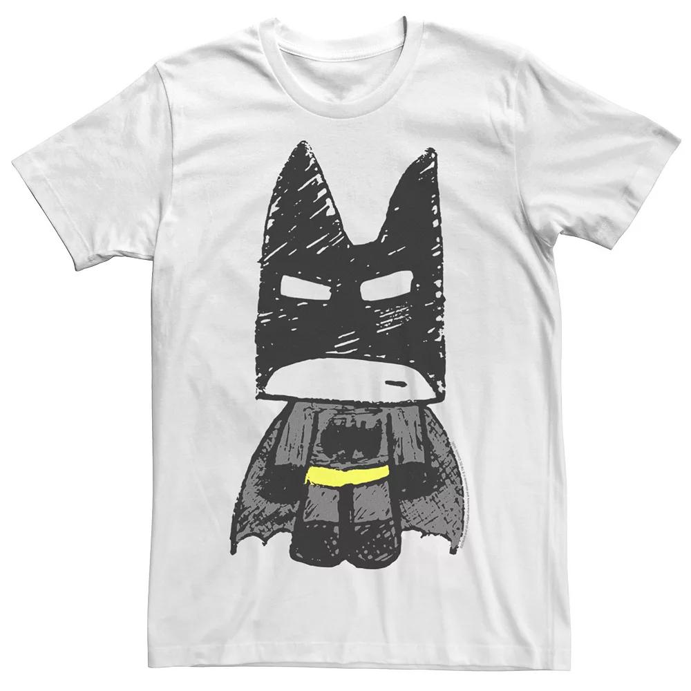 Men's DC Fandome Batman Doodle Tee, Size: Medium, White Product Image