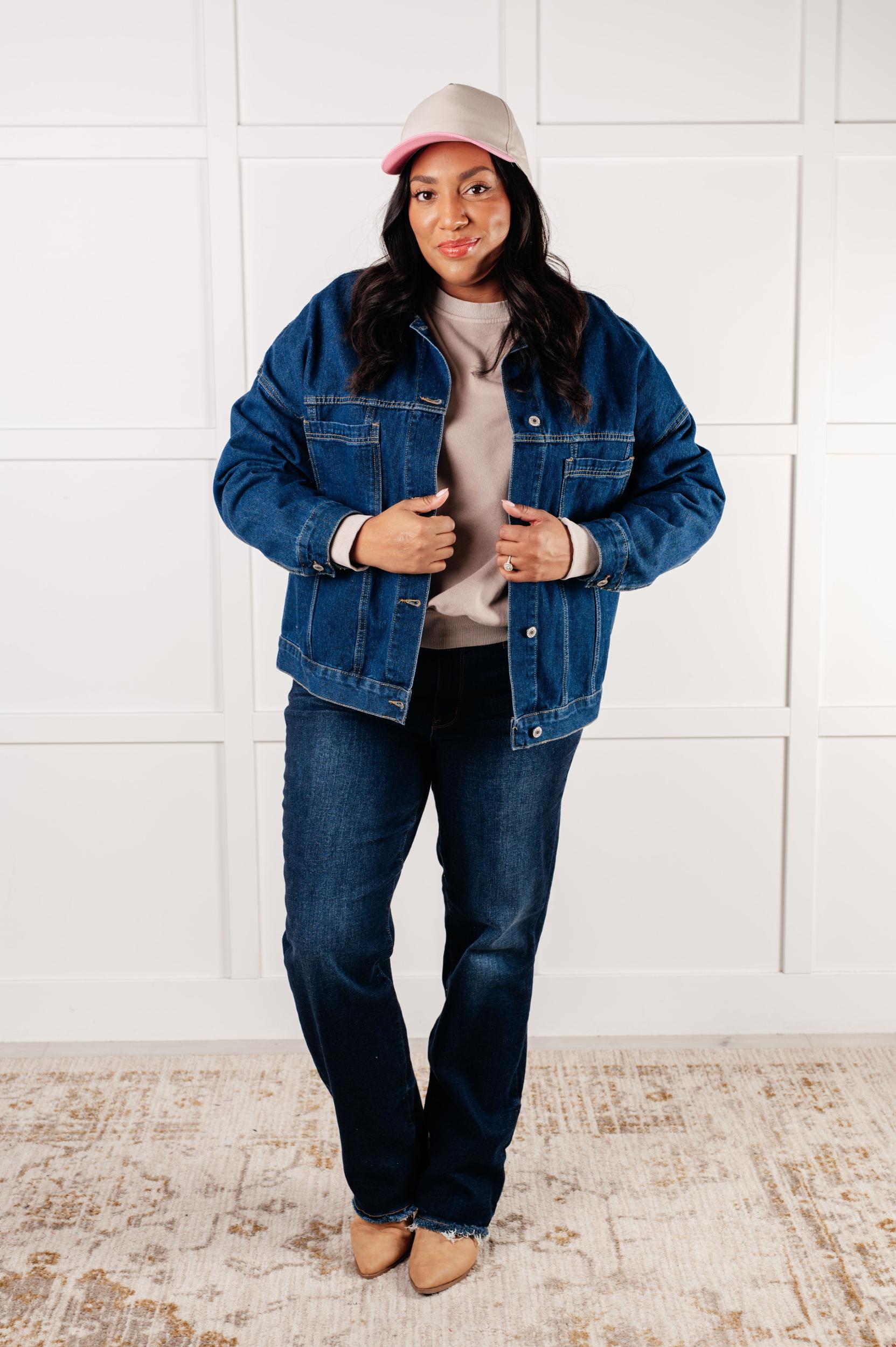 Have We Met Oversized Denim Jacket (Online Exclusive) Product Image