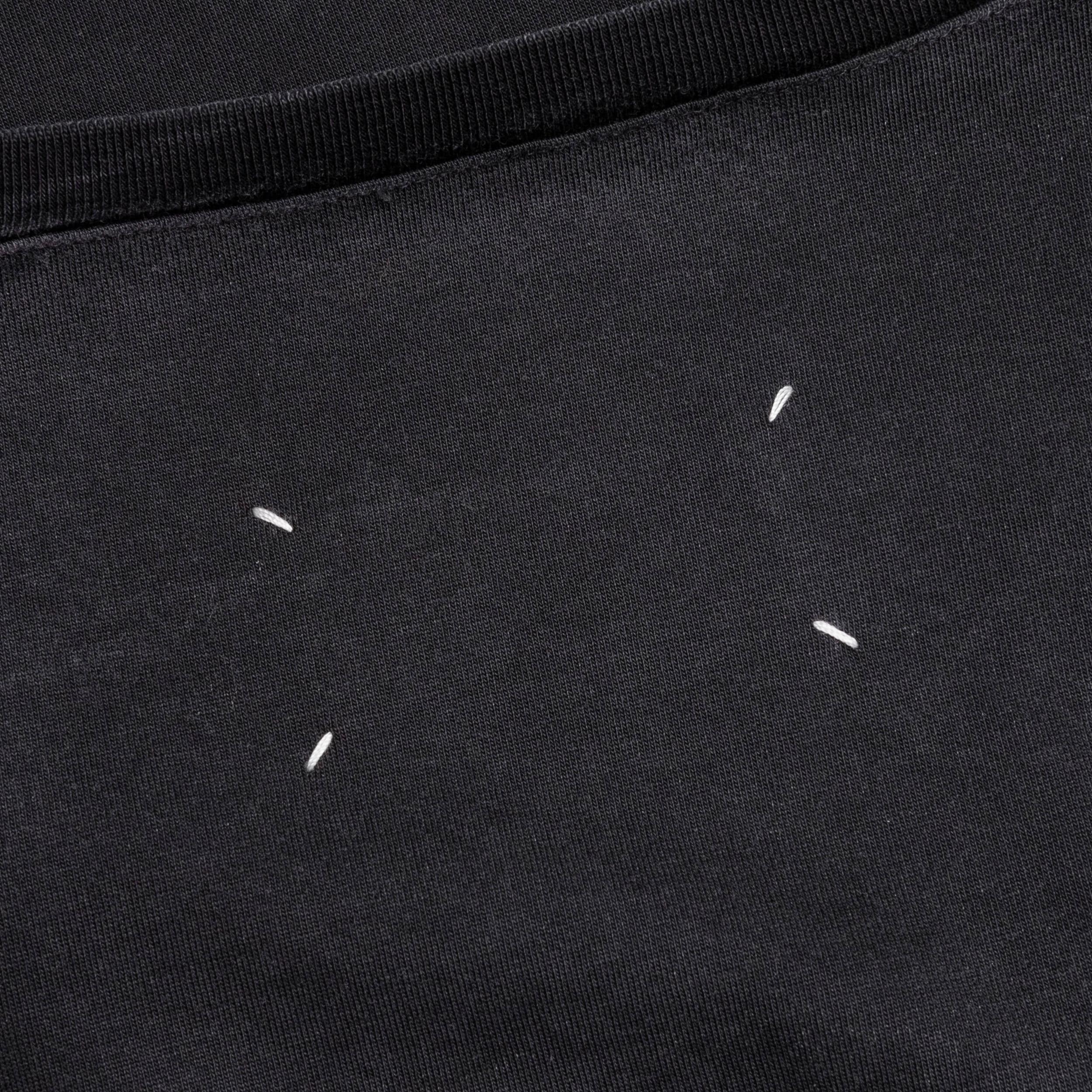 Distressed College Logo T-Shirt - Washed Black Male Product Image