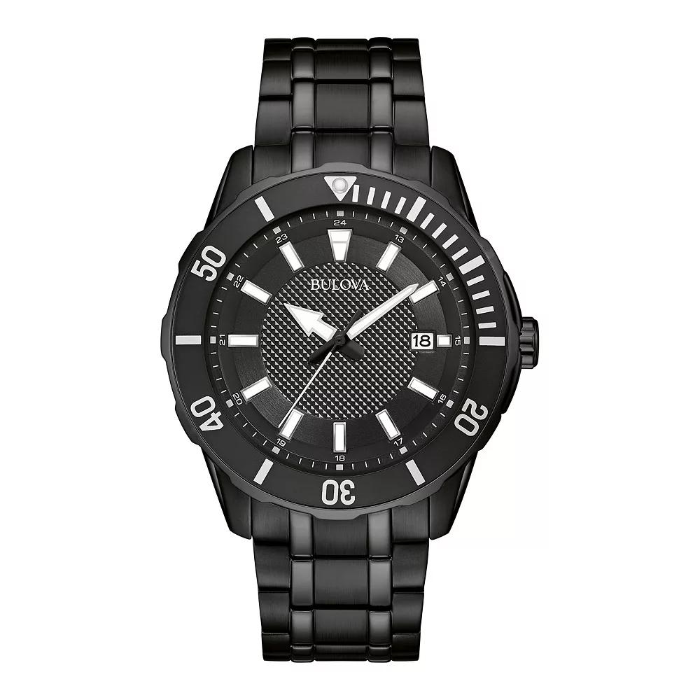 Bulova Men's Black Stainless Steel Watch - 98B361,  Product Image