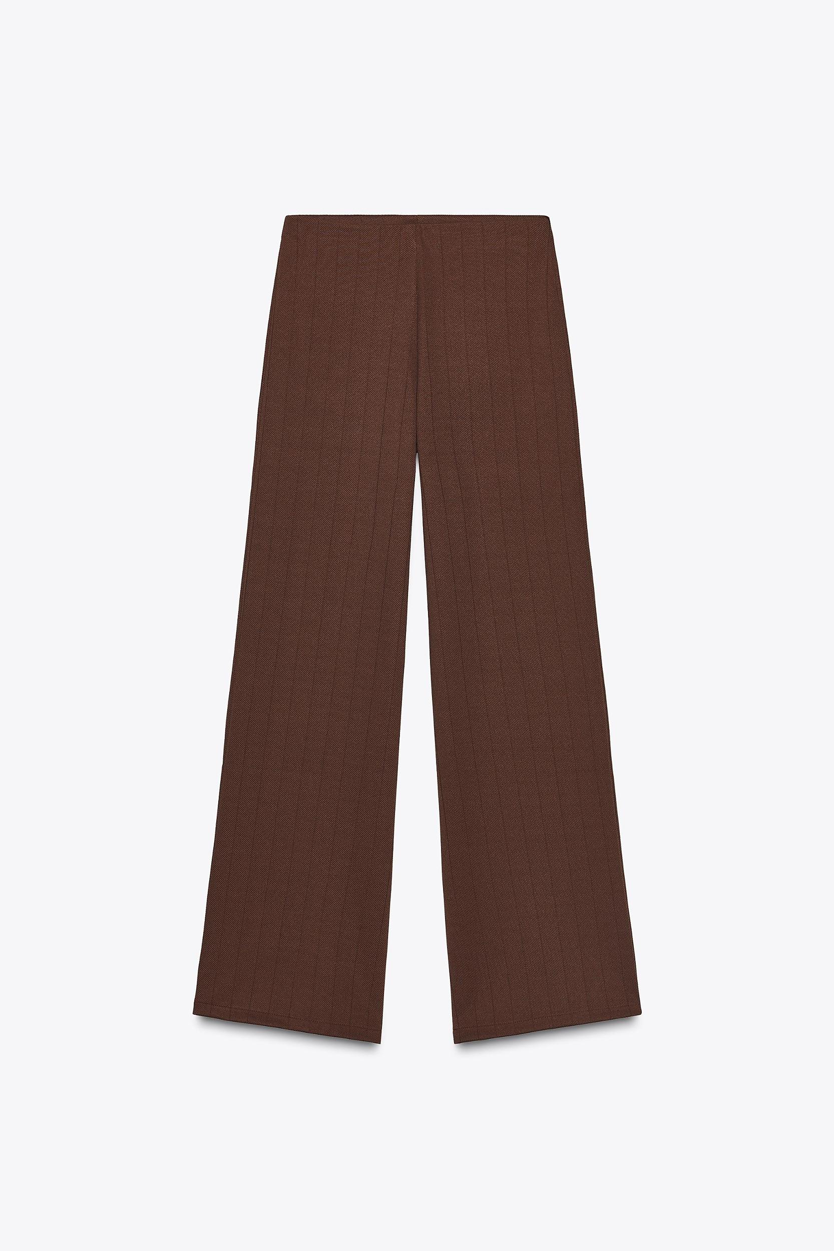 TWILL WIDE LEG PANTS Product Image