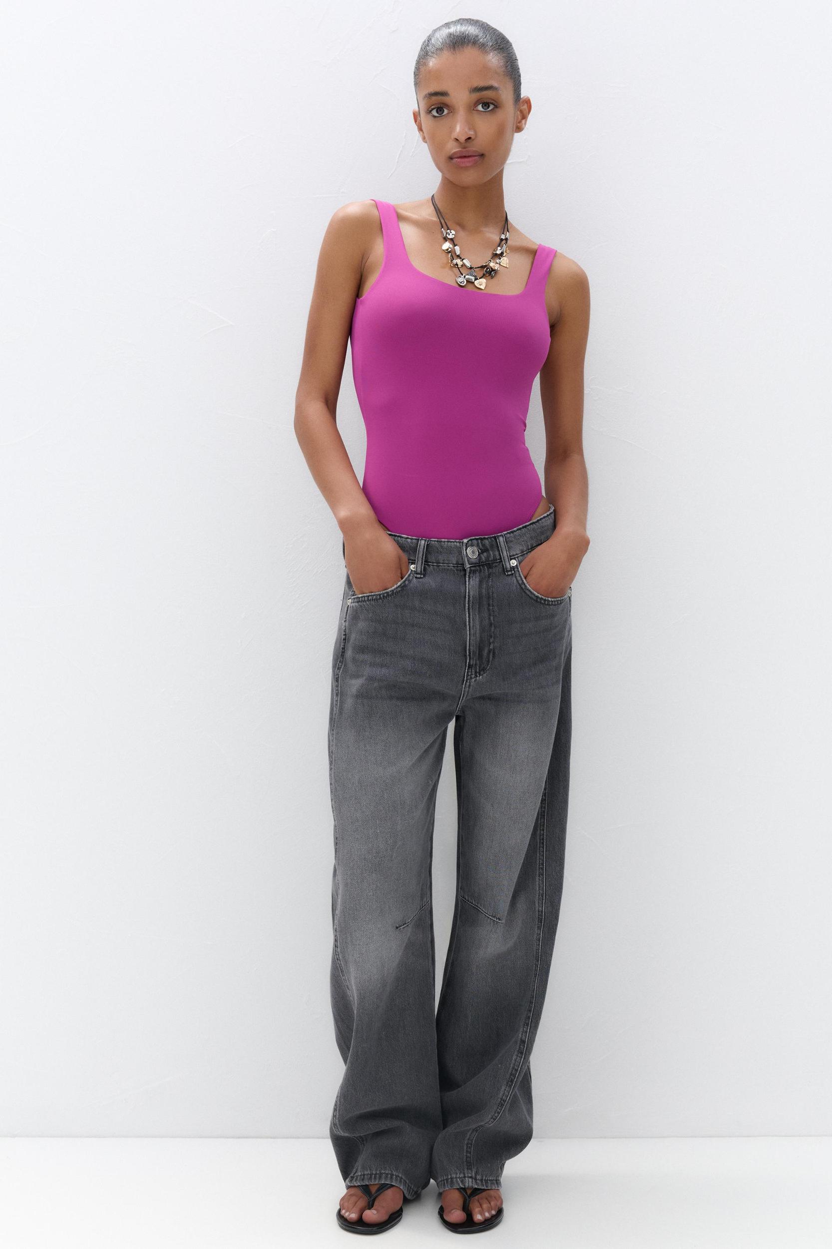 Strappy polyamide bodysuit Product Image