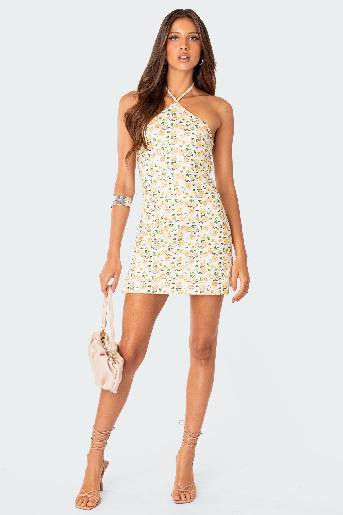 Elodie Rose Printed Mini Dress Product Image