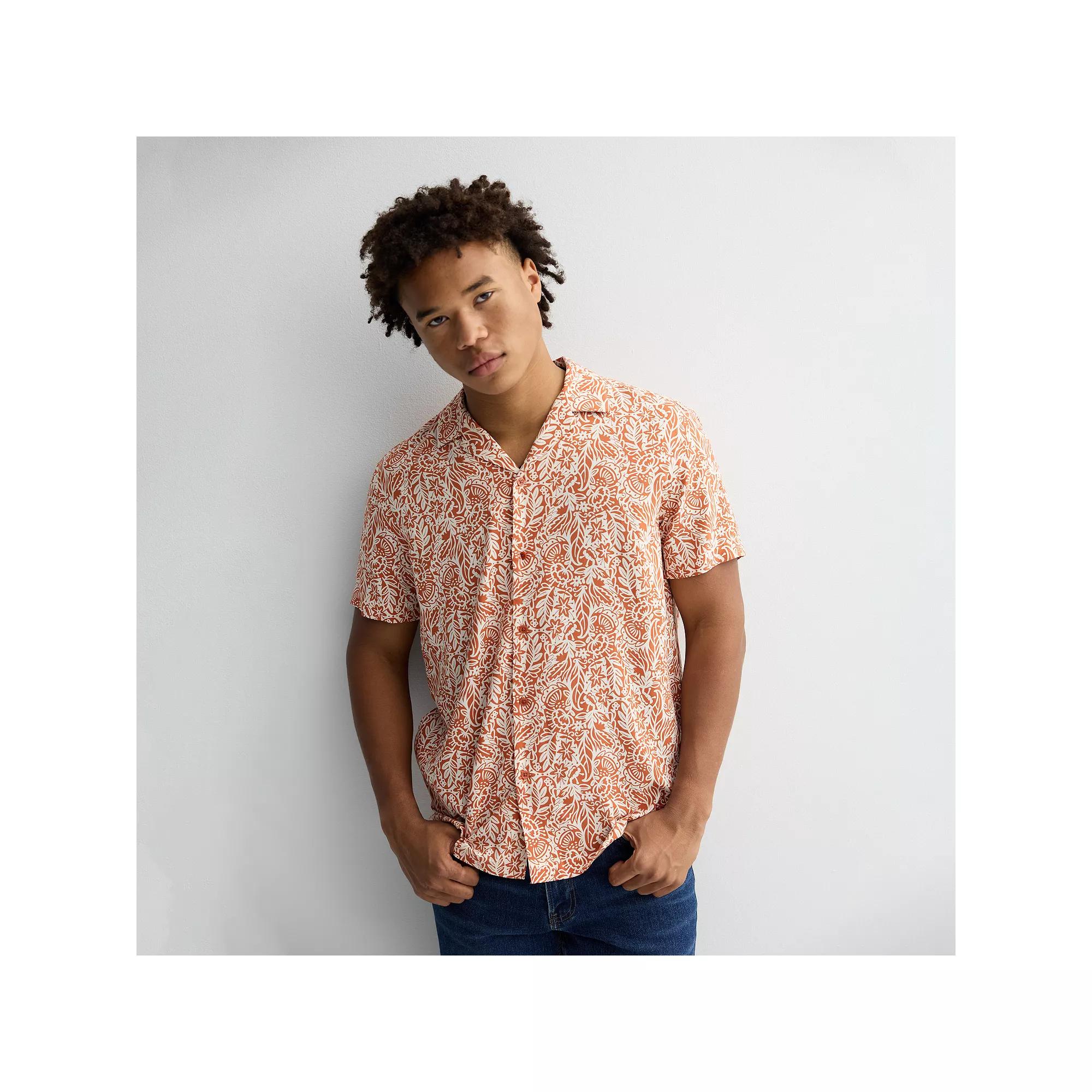 Men's Apt. 9 Short Sleeve Rayon Camp Collar Shirt,  Product Image