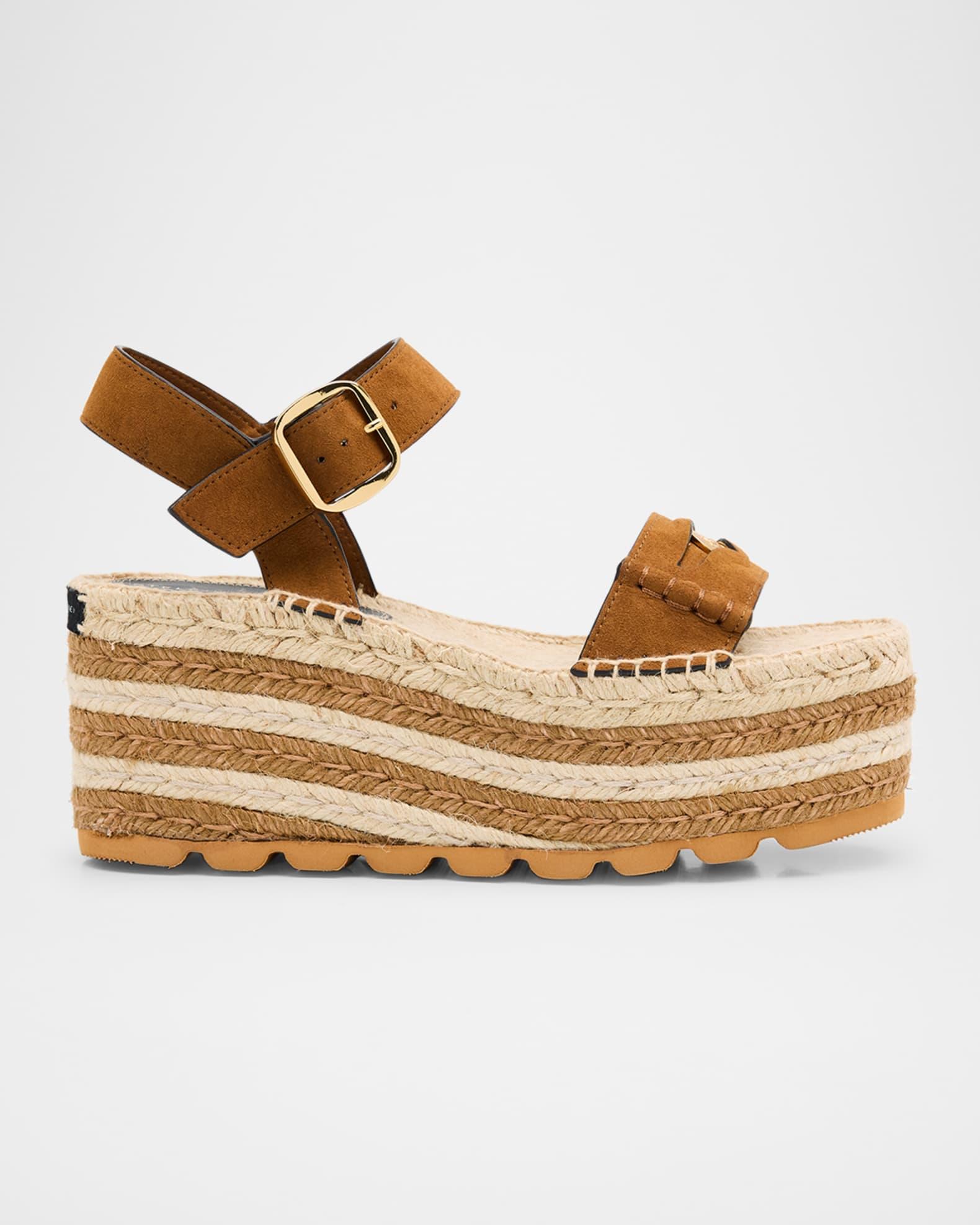 Leopard Slide Flatform Espadrilles Product Image