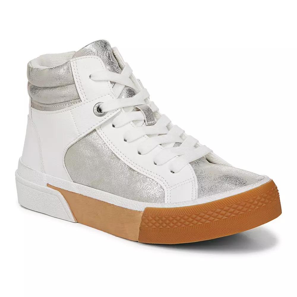 Blowfish Malibu Waverly Women's High Top Sneakers, Size: 9, White Silver Product Image