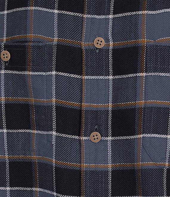 Rowm Long Sleeve Buffalo Plaid Slub Button Front Woven Shirt Product Image