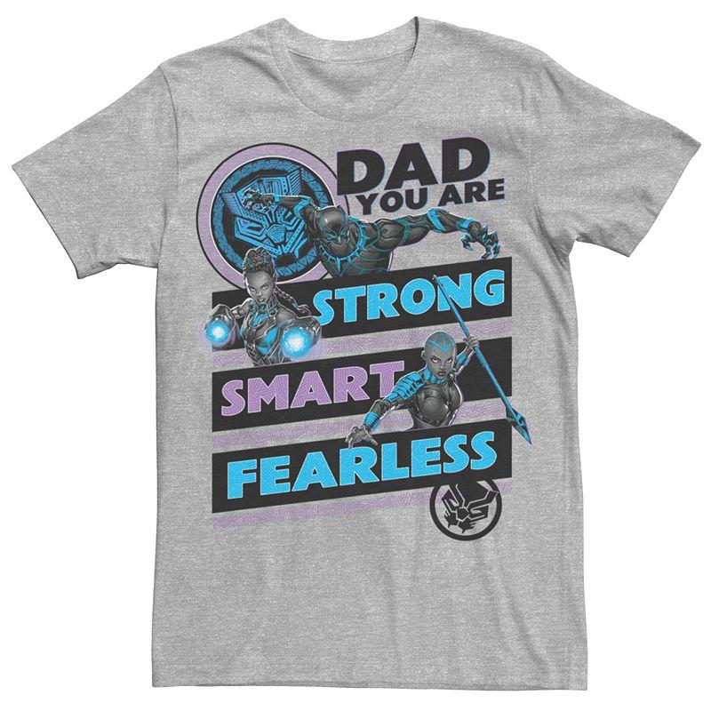 Men's Marvel Black Panther Dad Traits Tee, Size: XL, Athletic Grey Product Image